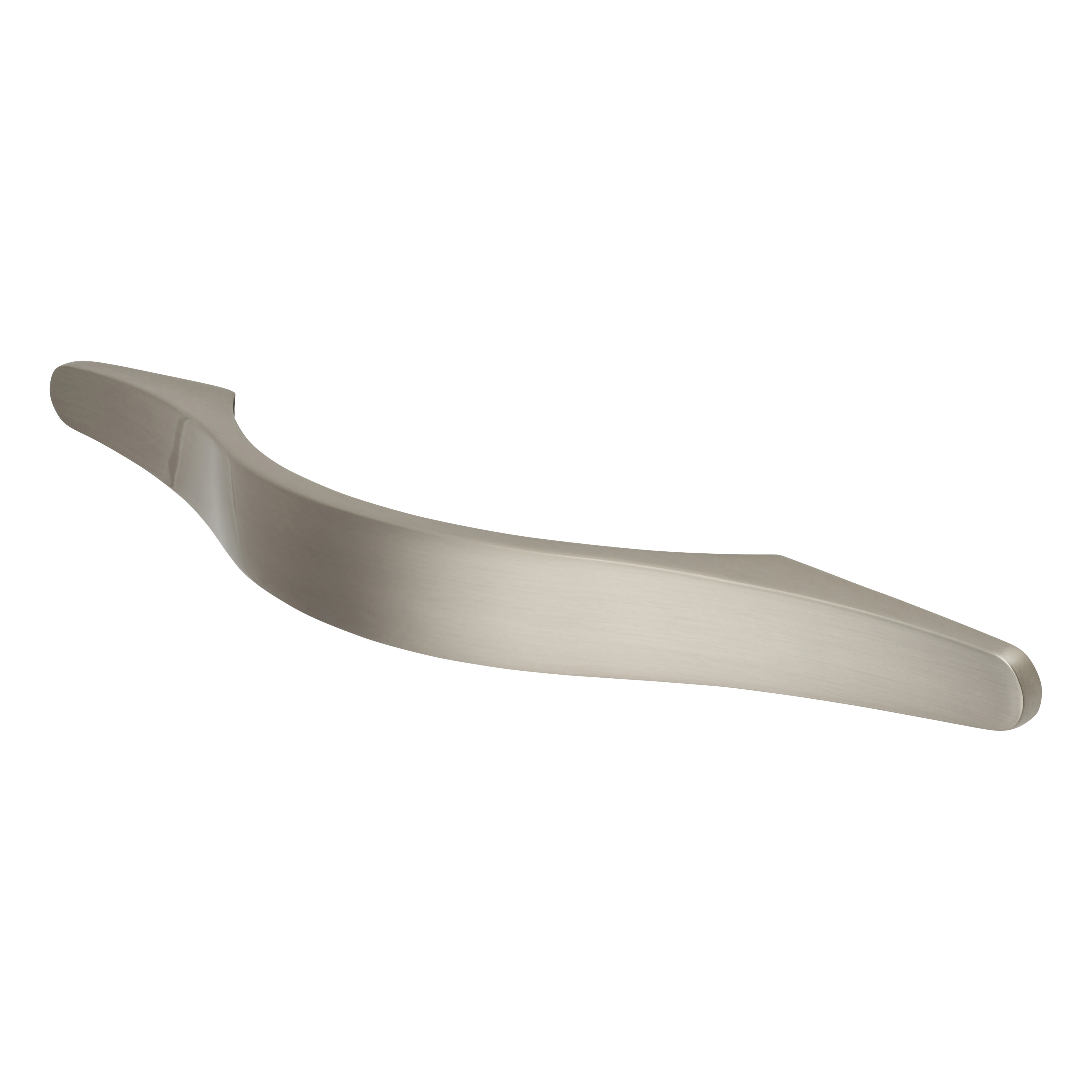 Crofts & Assinder Malvern Bow Cabinet Pull Handle - 128mm Centres - Brushed Nickel - view 4