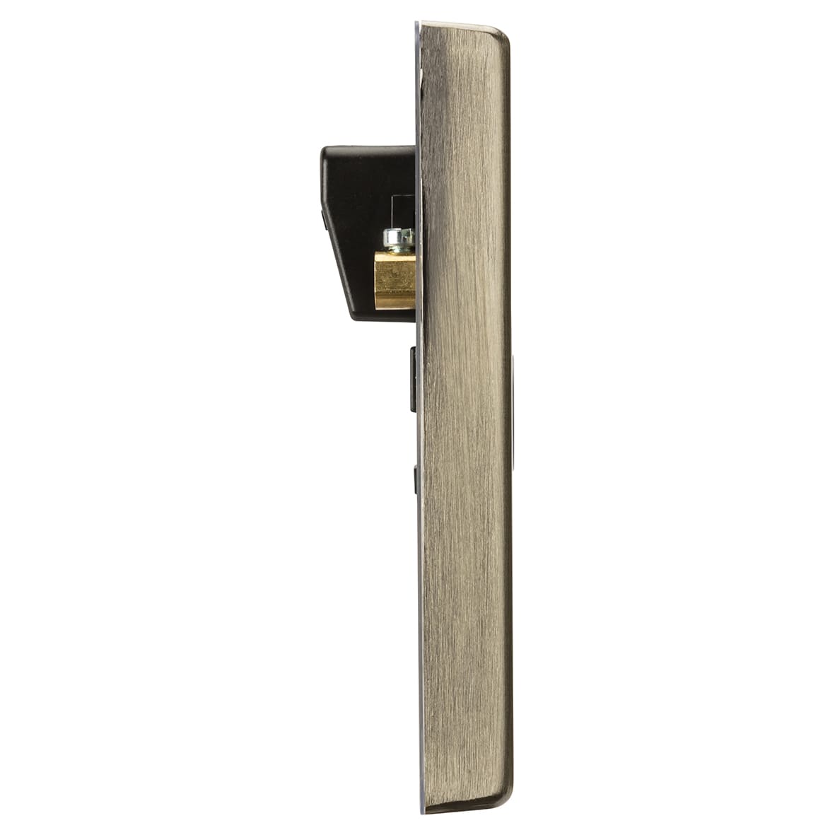 20A Square Edge Flex Outlet Plate - Antique Brass - view 2