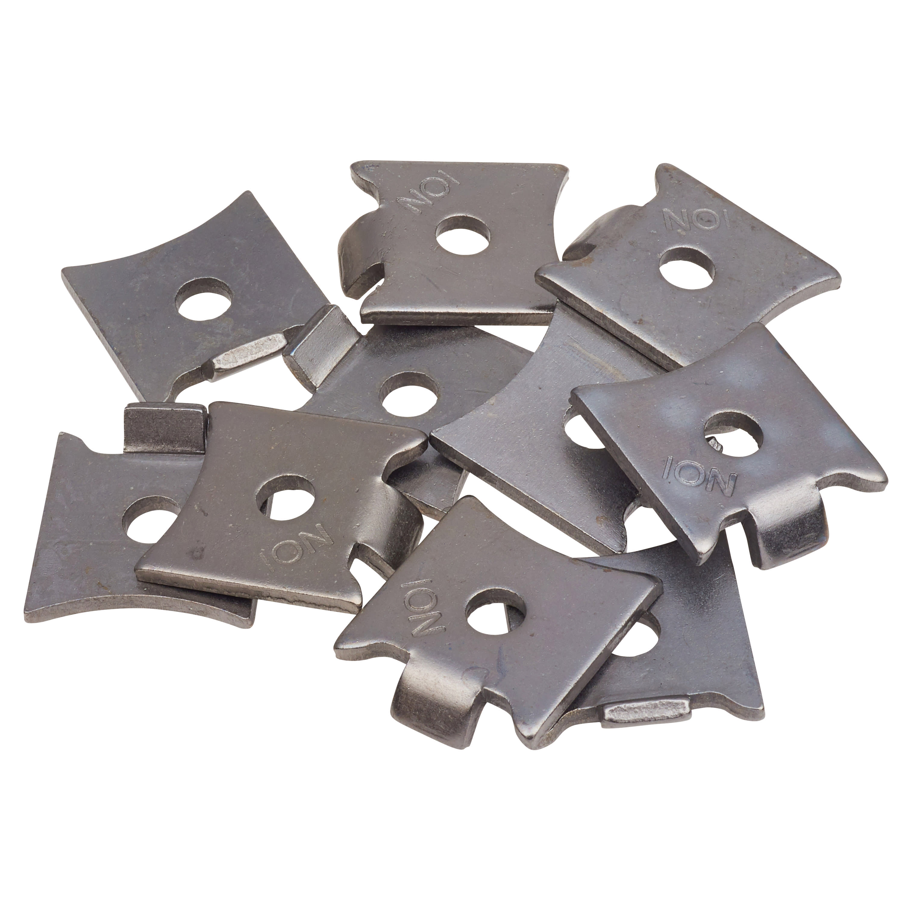 Standard Raised Bookcase Clip - Satin Chrome Plated - Pack of 10 - view 3