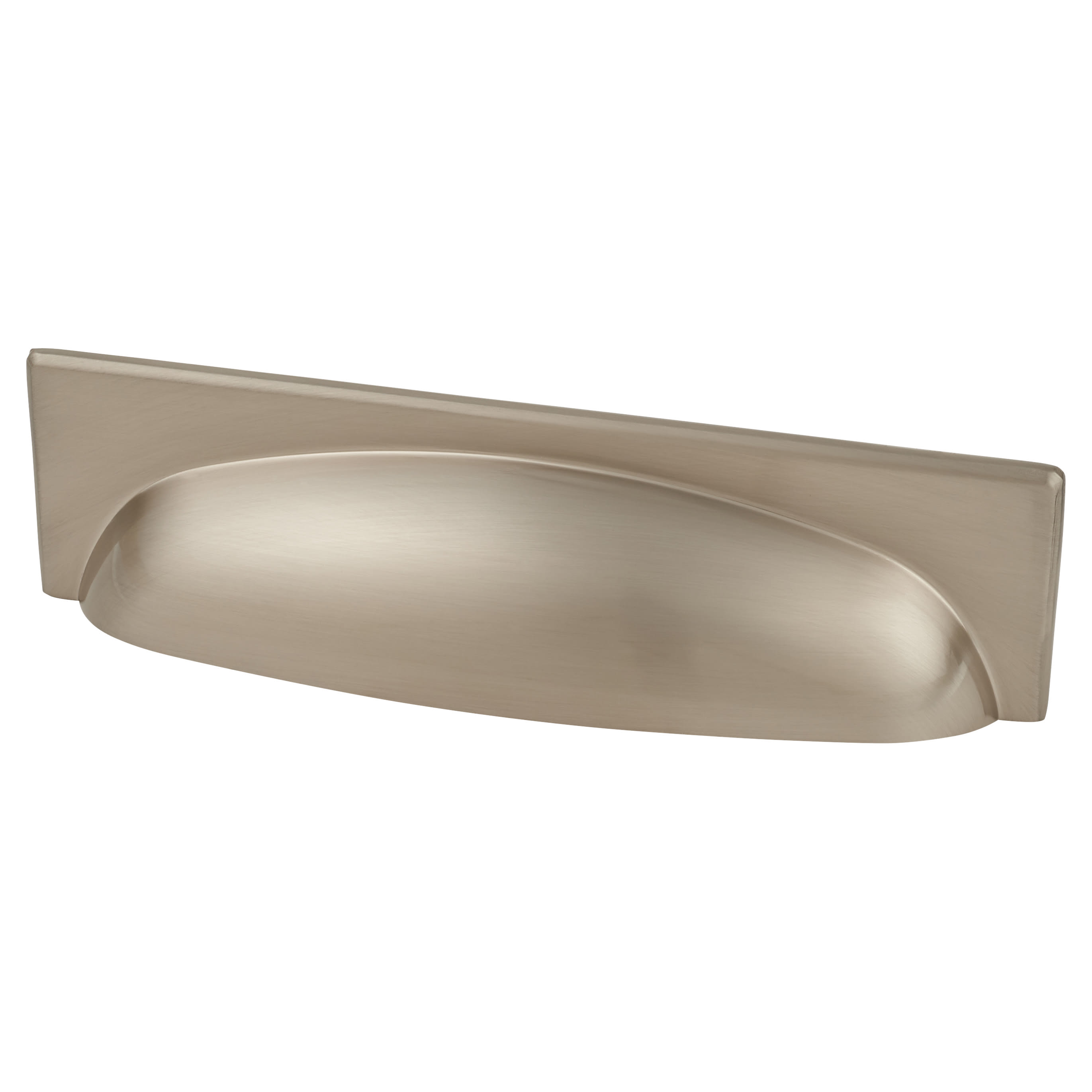 Crofts & Assinder Georgia Cabinet Cup Handle - 96mm Centres - Brushed Nickel - view 2