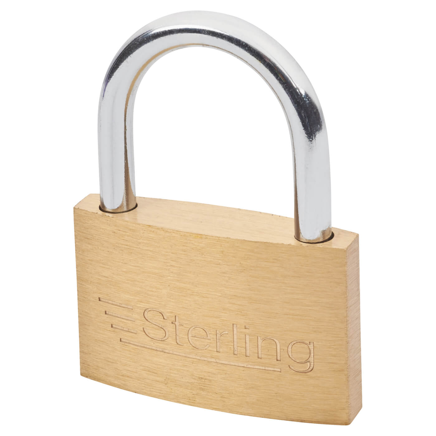 Contract Padlock - 30mm Body - 17 x 16mm Shackle - Brass - view 2