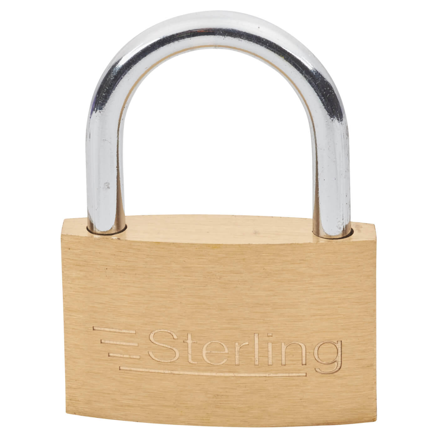 Contract Padlock - 30mm Body - 17 x 16mm Shackle - Brass - view 4