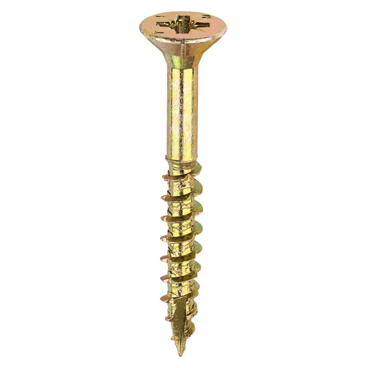 Velocity Pozi Countersunk Wood Screws - 6.0 x 50mm - Yellow Zinc - Pack of 200 - view 2