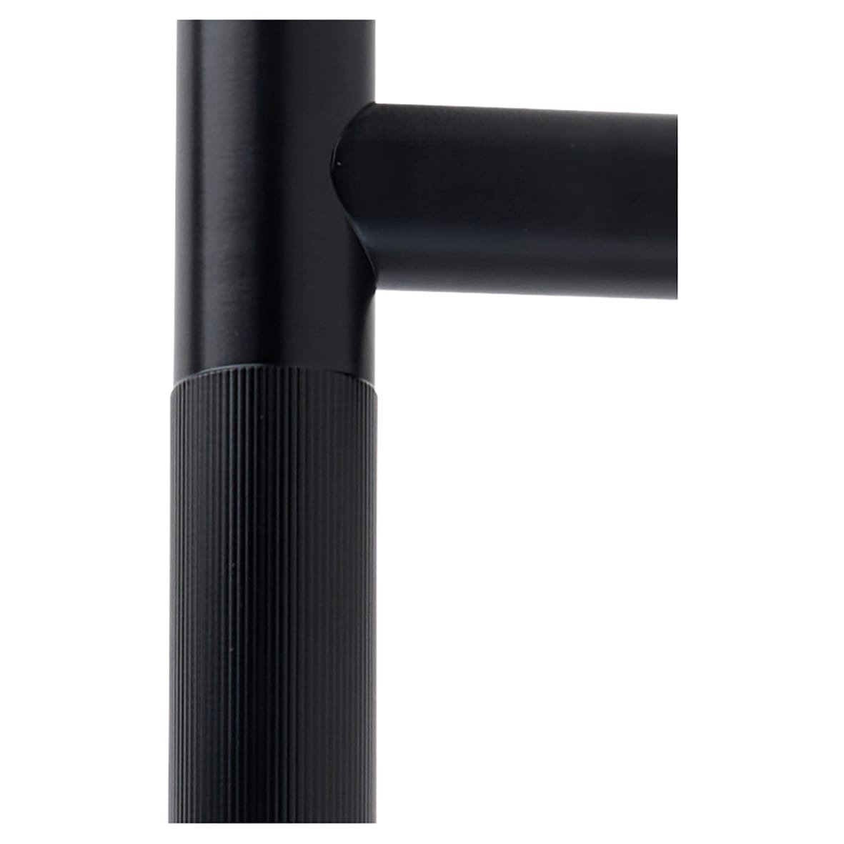 Matt Black 23mm Lines T-Bar Pull Handle - 450mm Centres - view 2