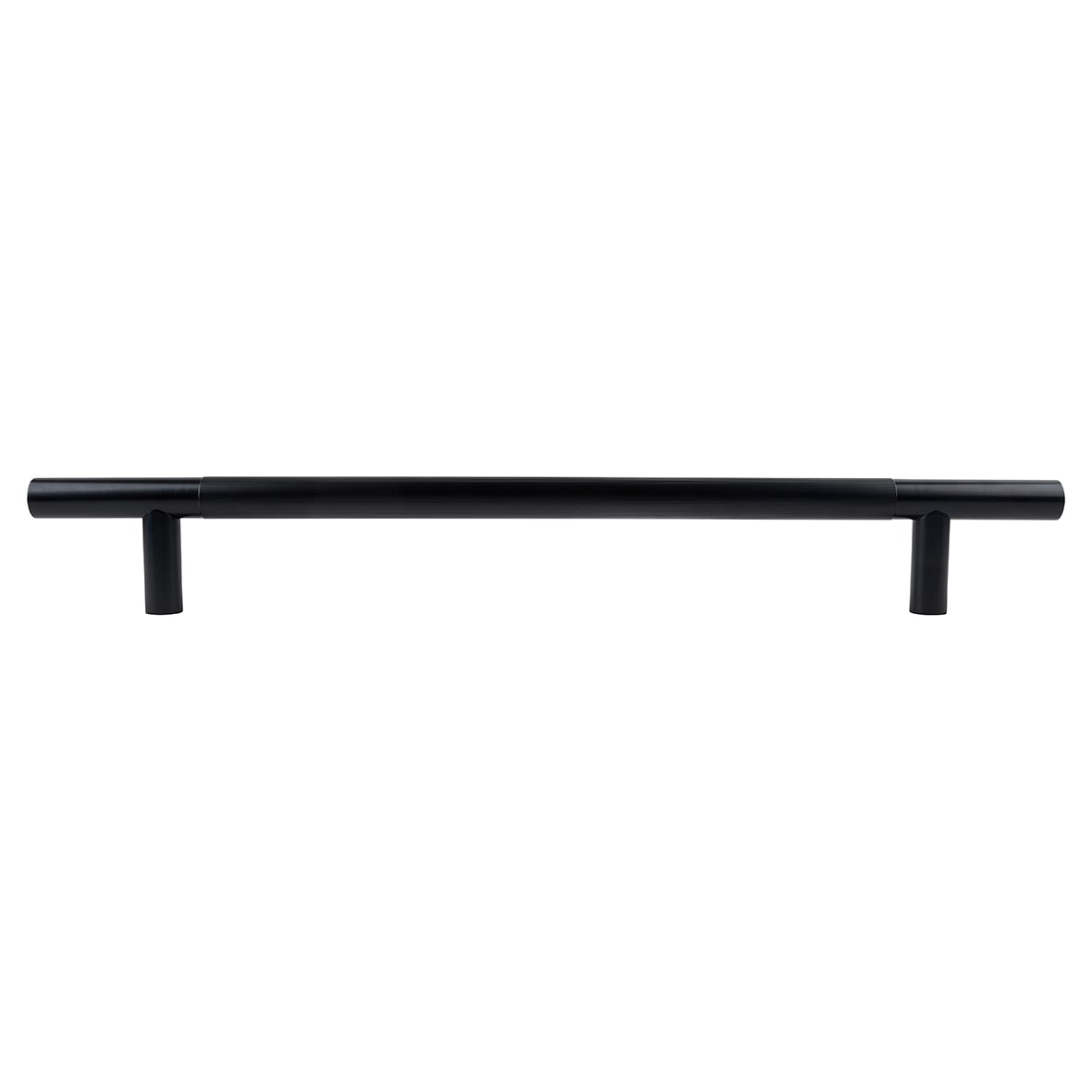 Matt Black 23mm Lines T-Bar Pull Handle - 450mm Centres - view 3