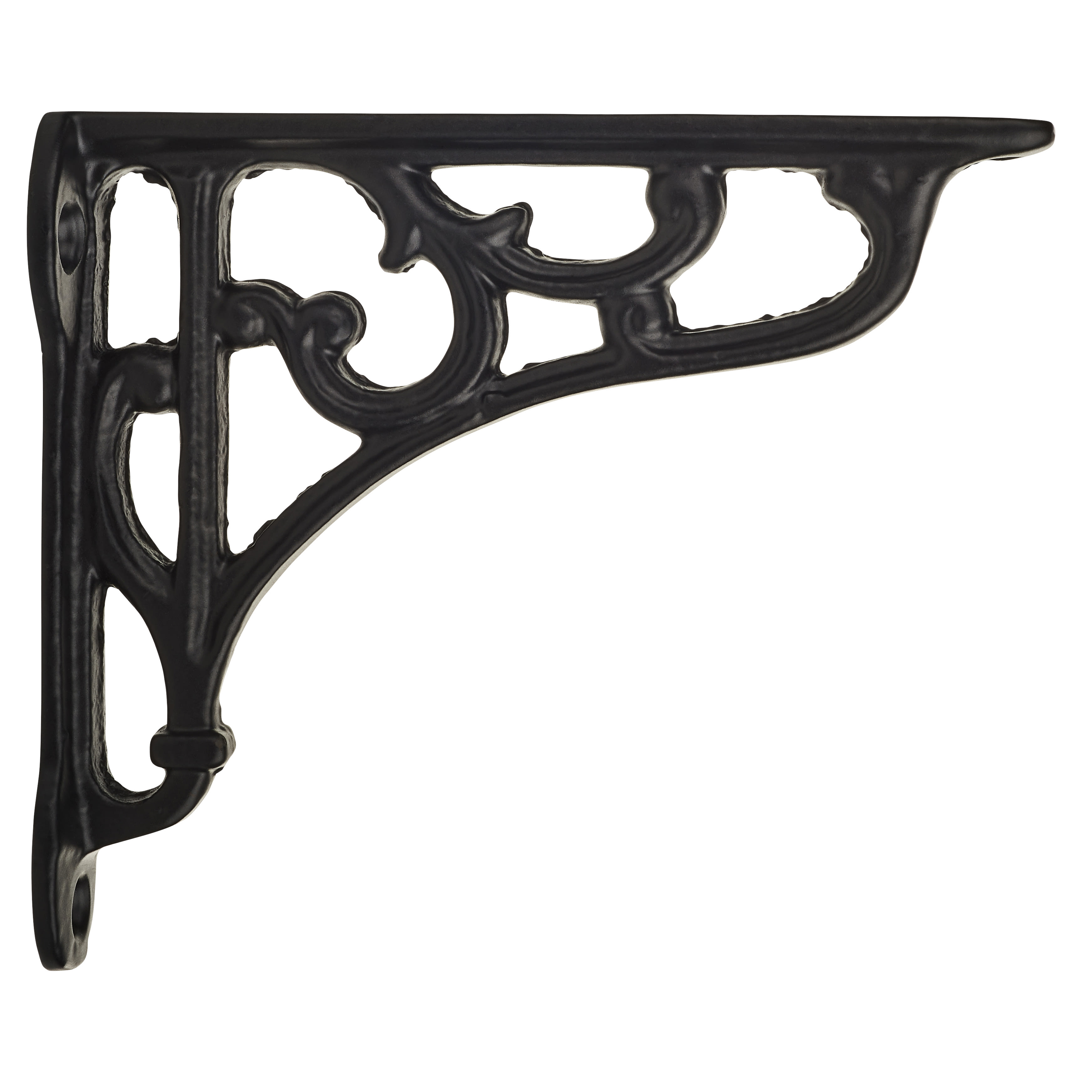 Scroll Shelf Bracket - 100 x 90mm - Black - view 3