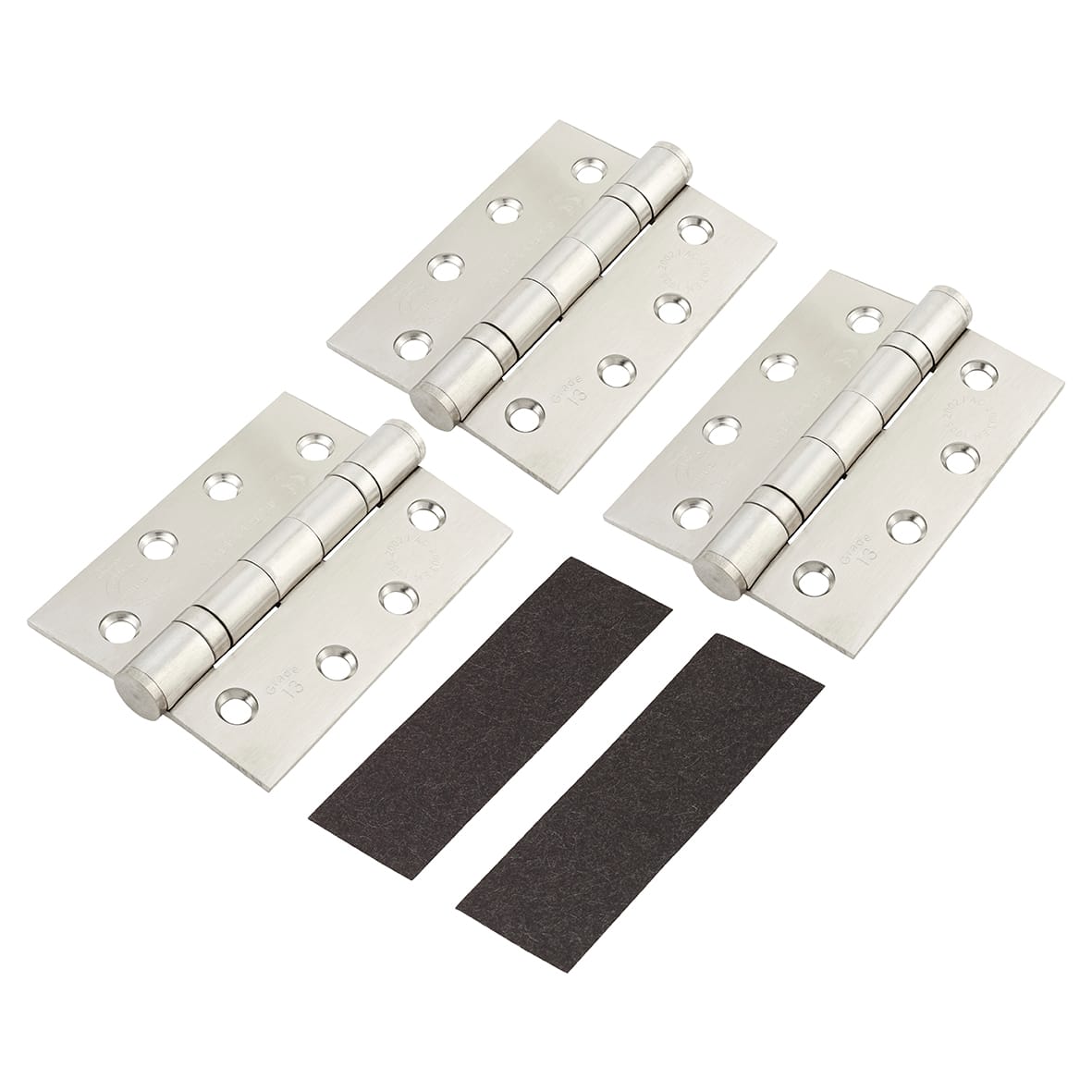 Light Duty Pull Door Handle Fire Door Kit & Dorgard Holder - Power Size 3 - Push/Pull - Silver - view 3