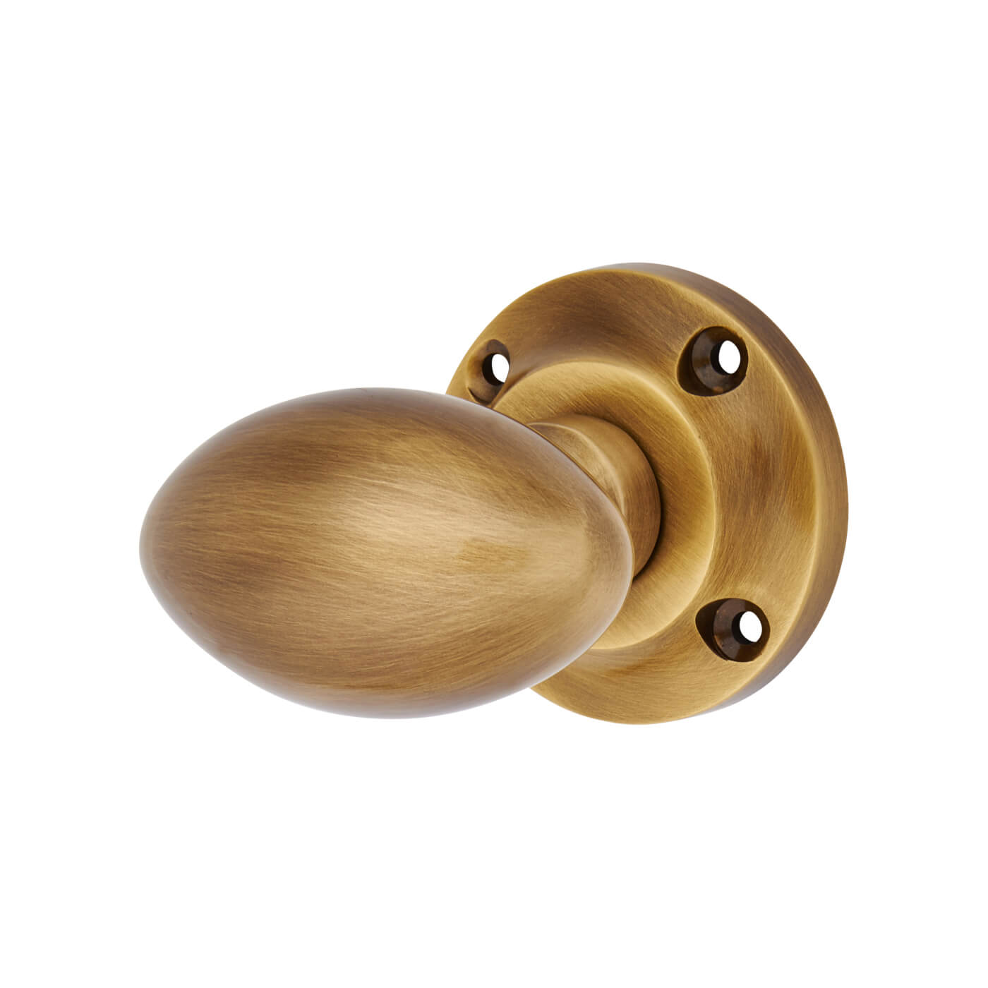 Marcus Antique Brass Mortice Door Knob - 56mm Rose Diameter - Suffolk Range - view 2