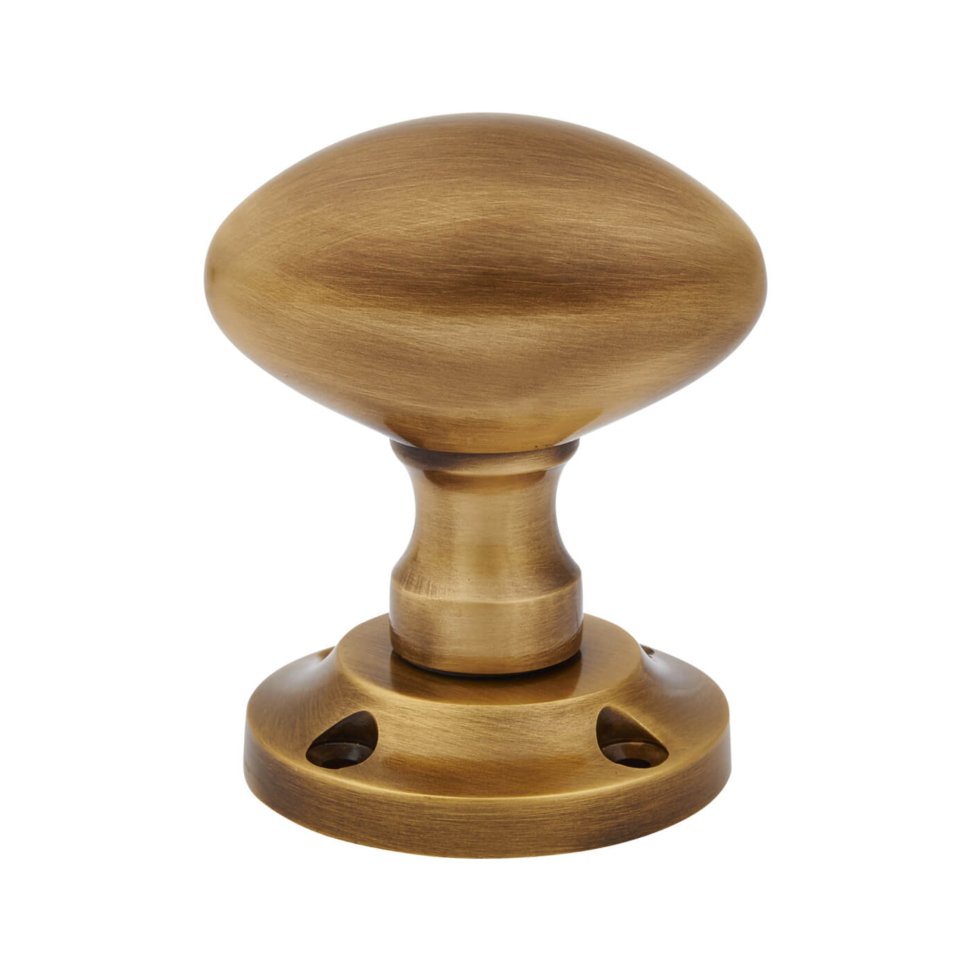 Marcus Antique Brass Mortice Door Knob - 56mm Rose Diameter - Suffolk Range - view 3