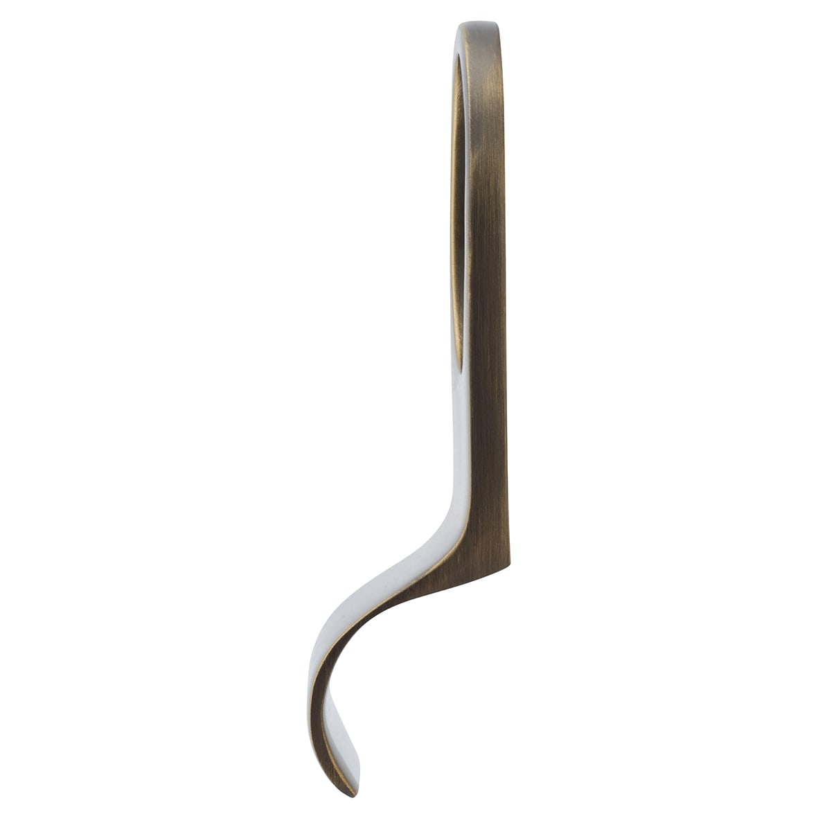 Antique Brass Rim Cylinder Pull - 80 x 40mm - view 2