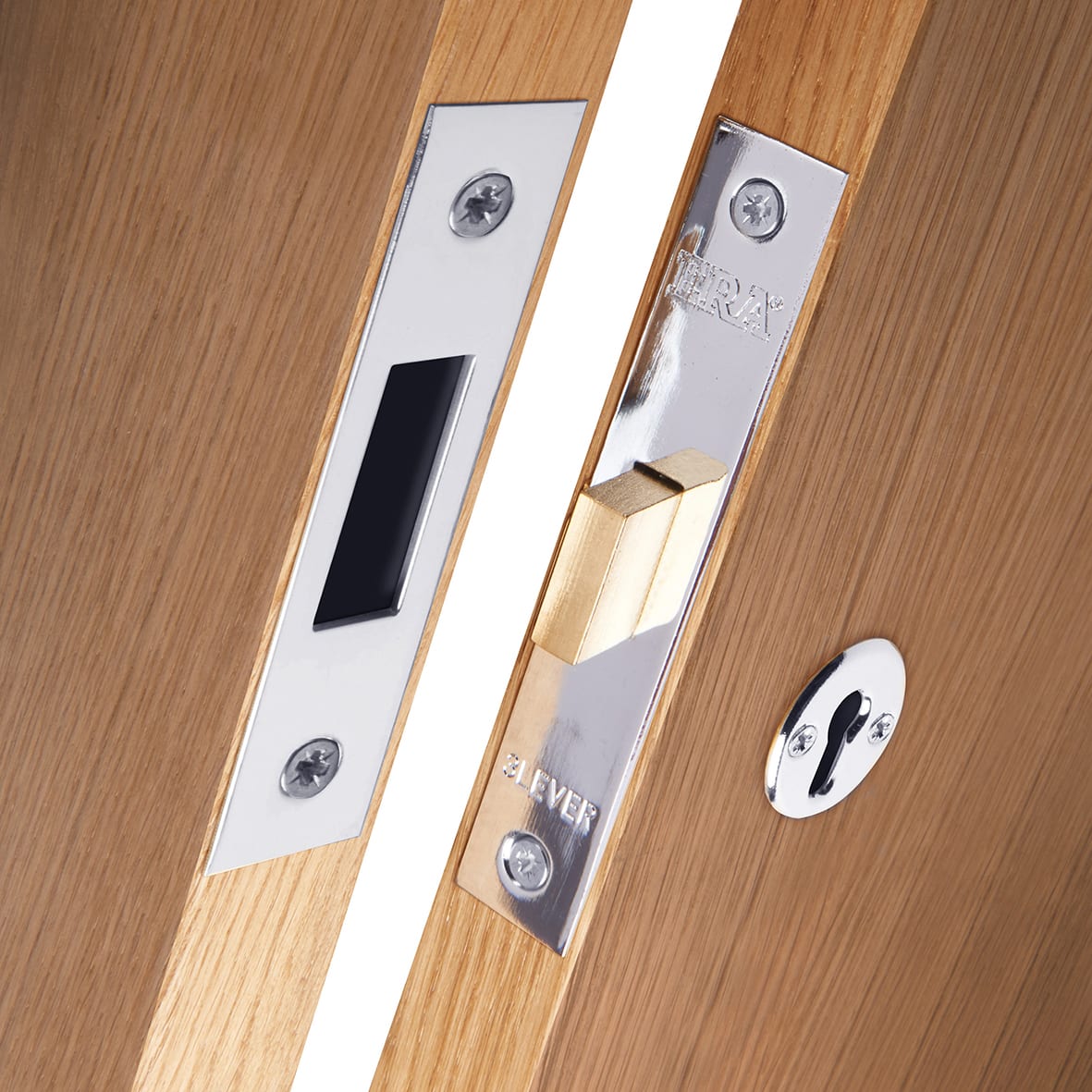 3 Lever Deadlock - 76mm Case - 56mm Backset - Polished Chrome - view 5