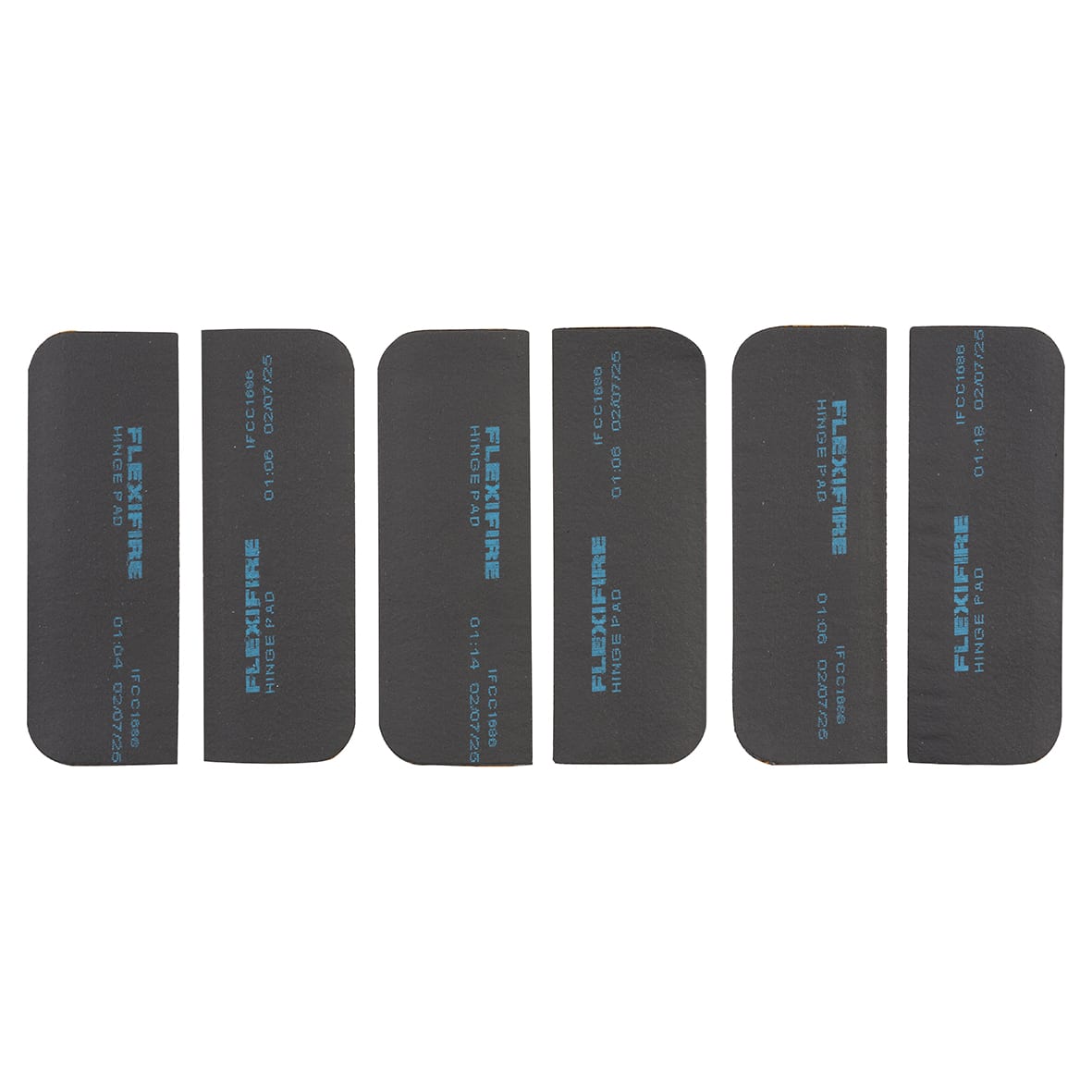 Flexifire Intumescent Hinge Pads For & - Radius - 100 x 36 x 1mm - Pack of 6 - view 3