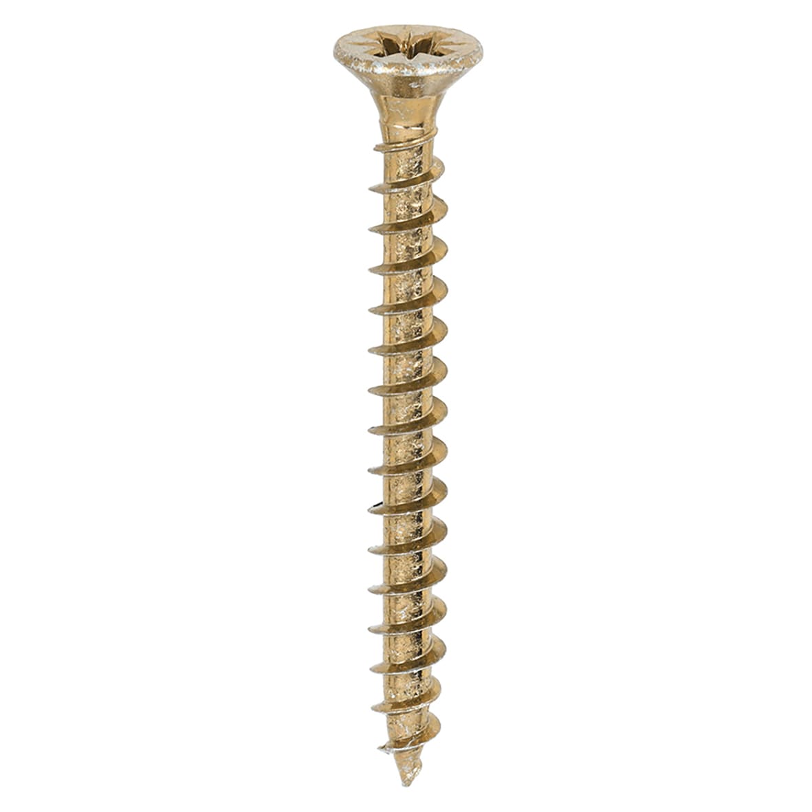 Solo Chippy Pozi Countersunk Wood Screws - 6.0 x 60mm - Yellow Zinc - Pack of 200 - view 3