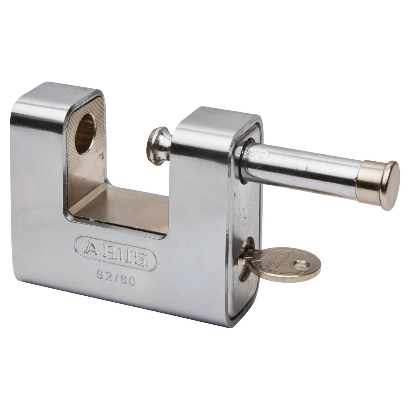 Series 92 Steel Shutter Padlock - 80mm Body - 37 x 17mm Shackle - Silver - view 3