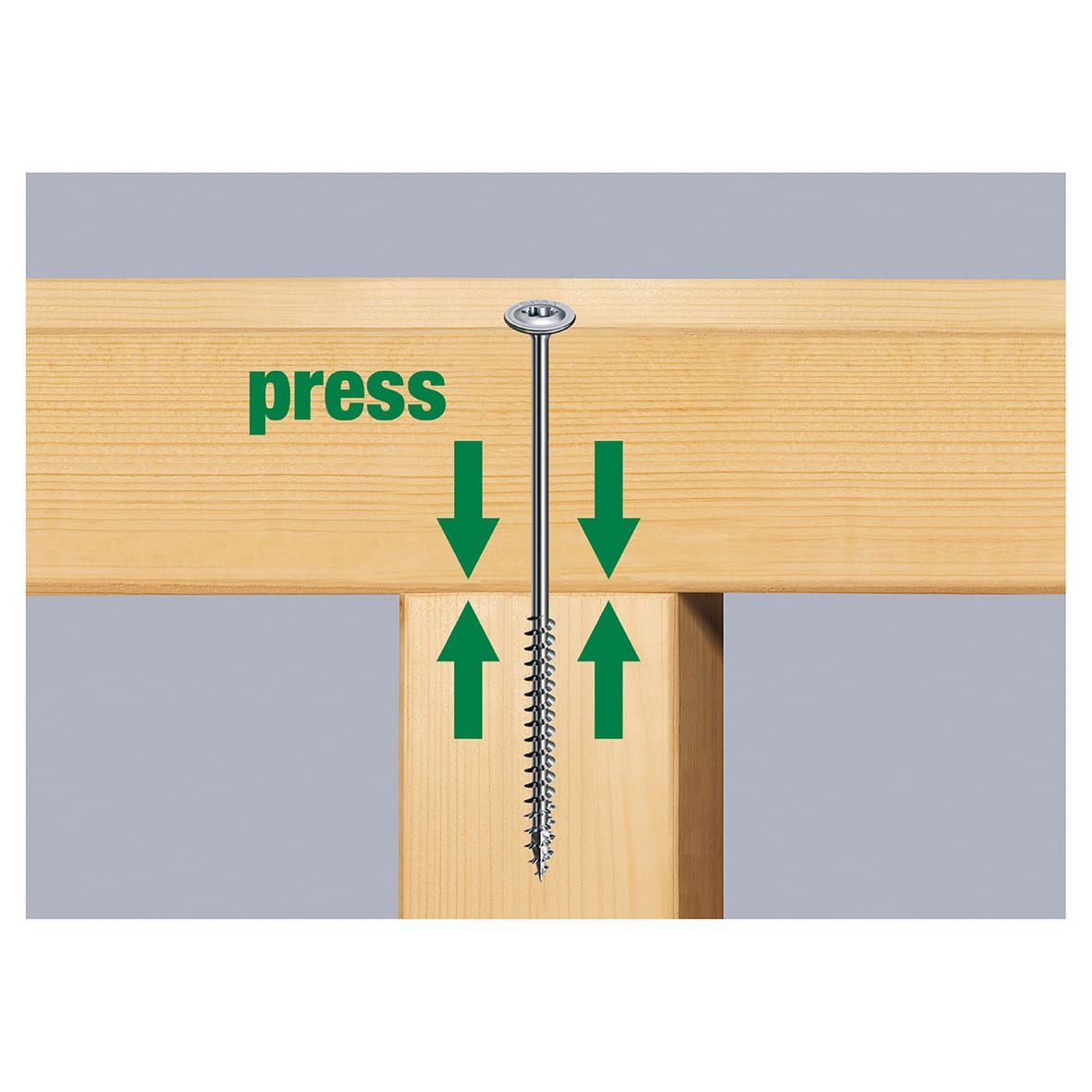 T-Star Plus Torx Washer Head Wood Screws - 6.0 x 80mm - WIROX Zinc Plated - Pack of 200 - view 2