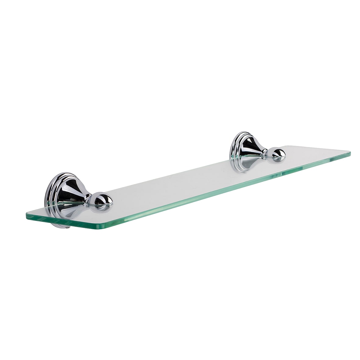 Westminster Glass Shelf - 500 x 115mm - Polished Chrome - view 3
