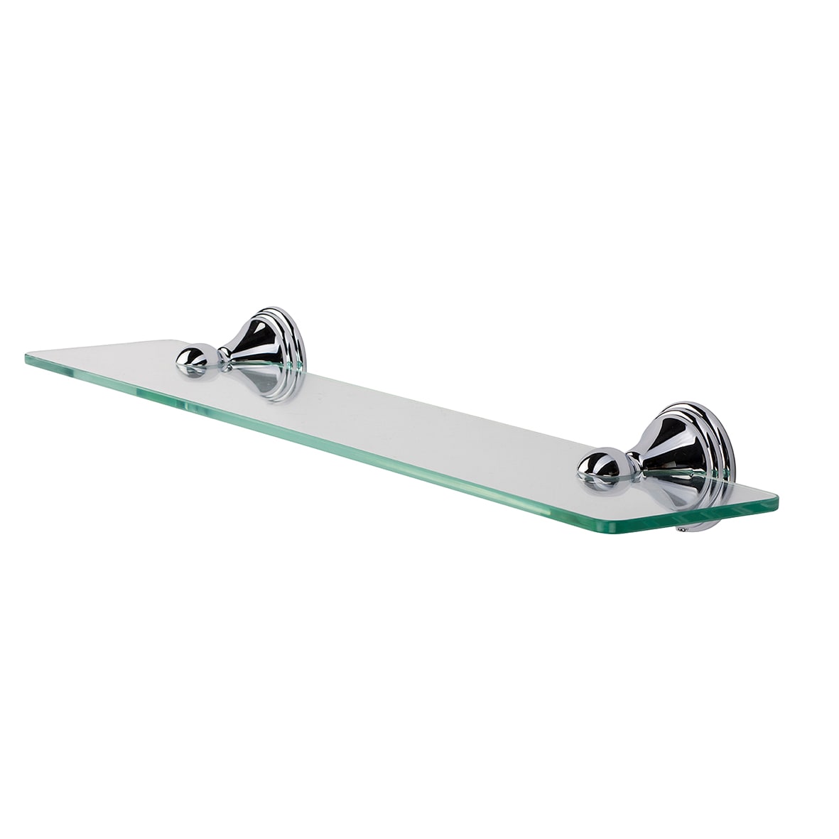 Westminster Glass Shelf - 500 x 115mm - Polished Chrome - view 4