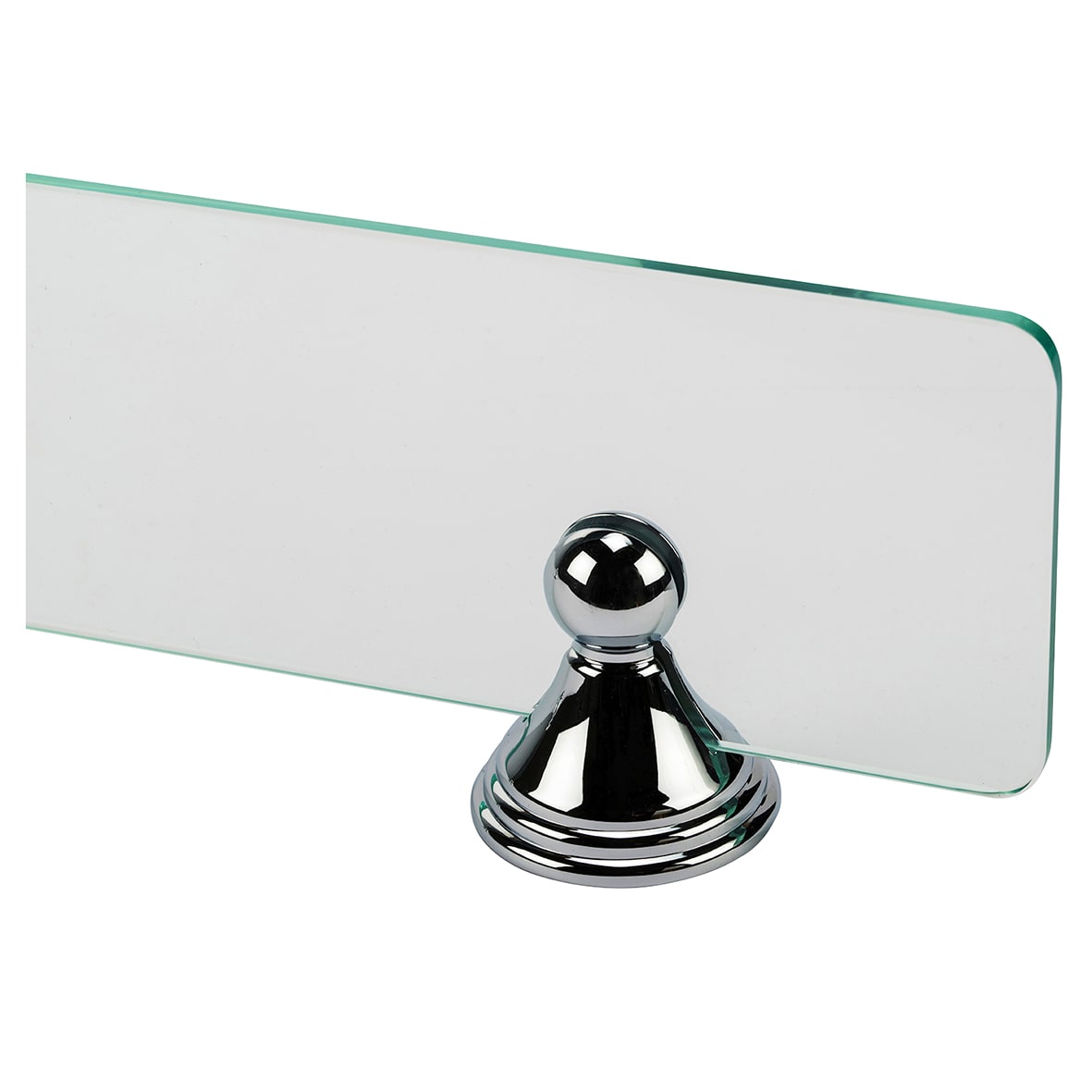 Westminster Glass Shelf - 500 x 115mm - Polished Chrome - view 5