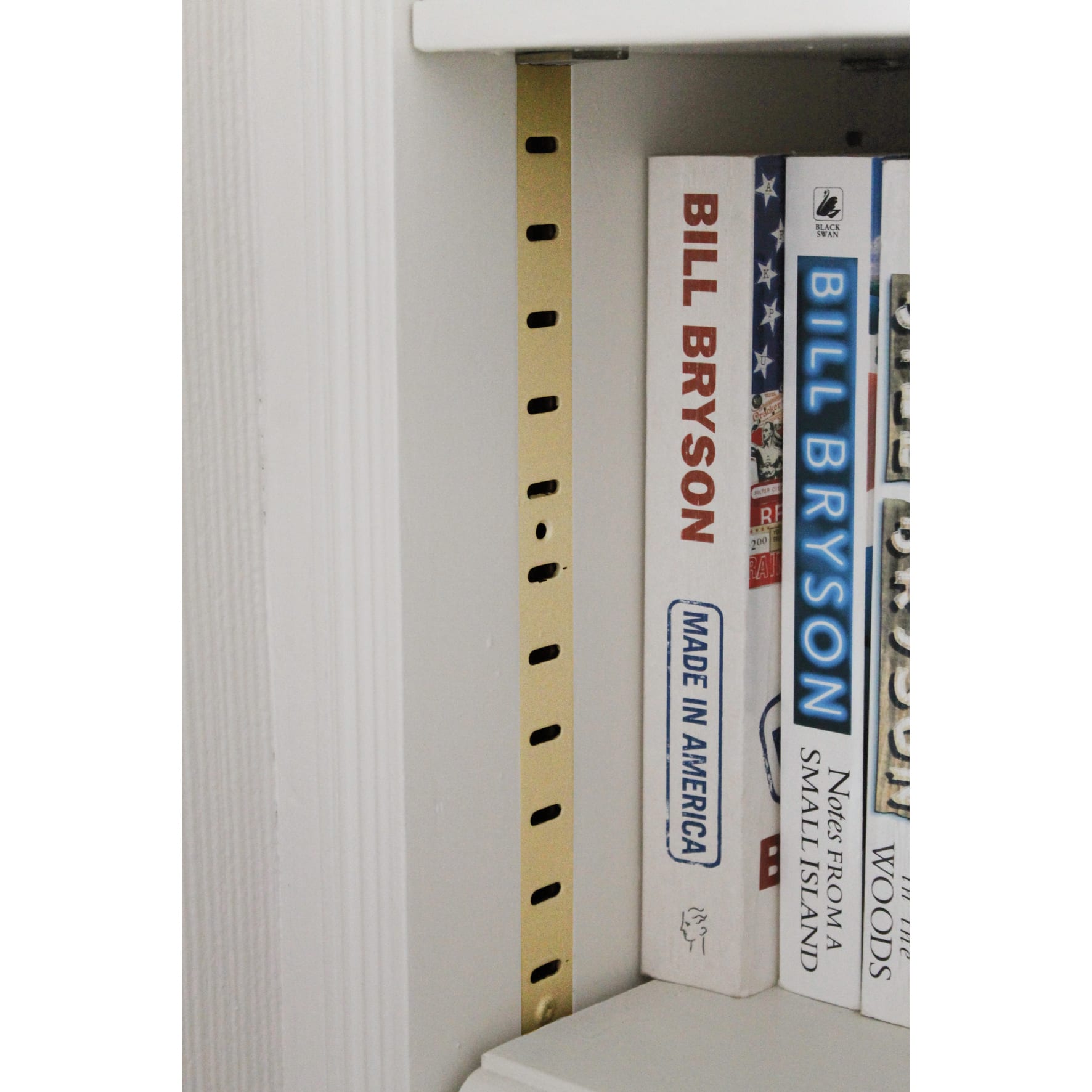 Flat Bookcase Strip - 1829 x 19mm - Polished Solid Brass - view 5