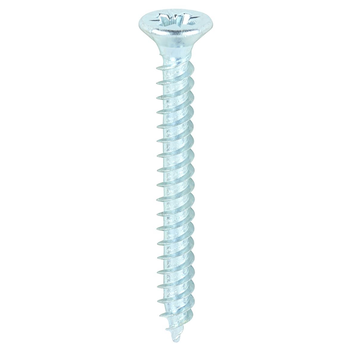 Twin Threaded Pozi Countersunk Wood Screws - 4 x 1" - Zinc Plated - Pack of 200 - view 3