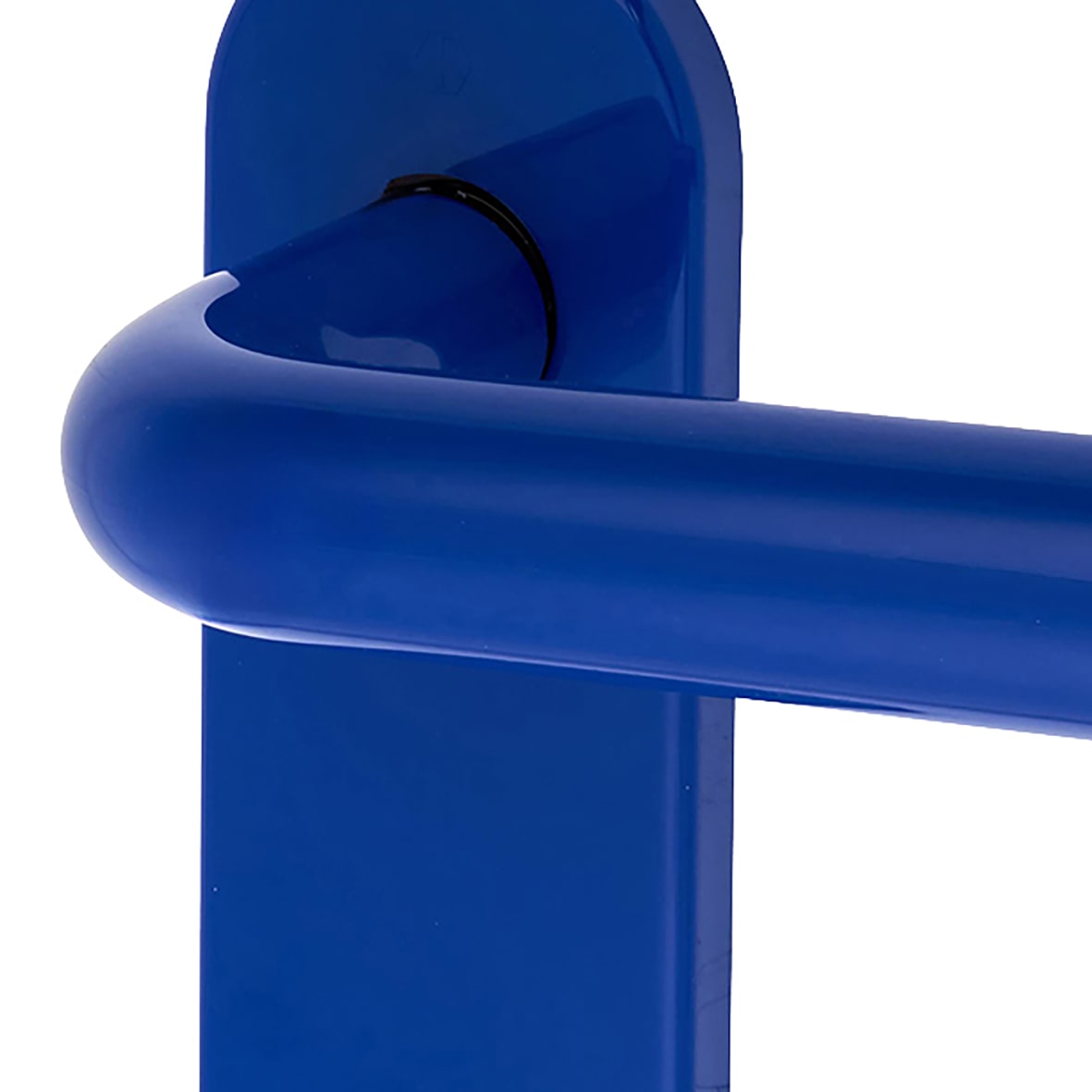 Cobalt Blue Nylon Steel Core Safety Latch Door Handles - Paris Range - 165 x 46mm - view 4