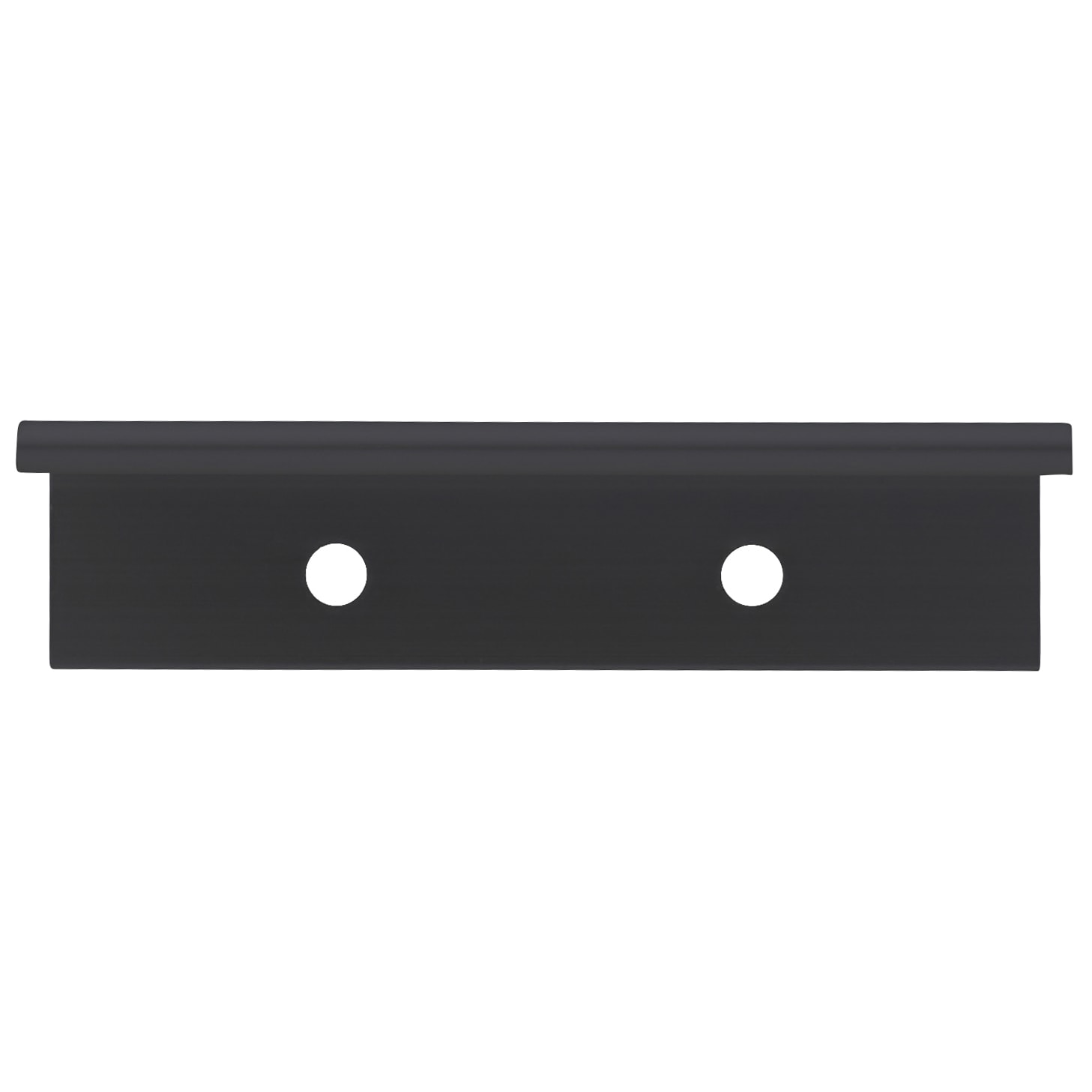 Touchpoint Vora Lipped Edge Cabinet Pull Handle - 64mm Centres - Black - view 3