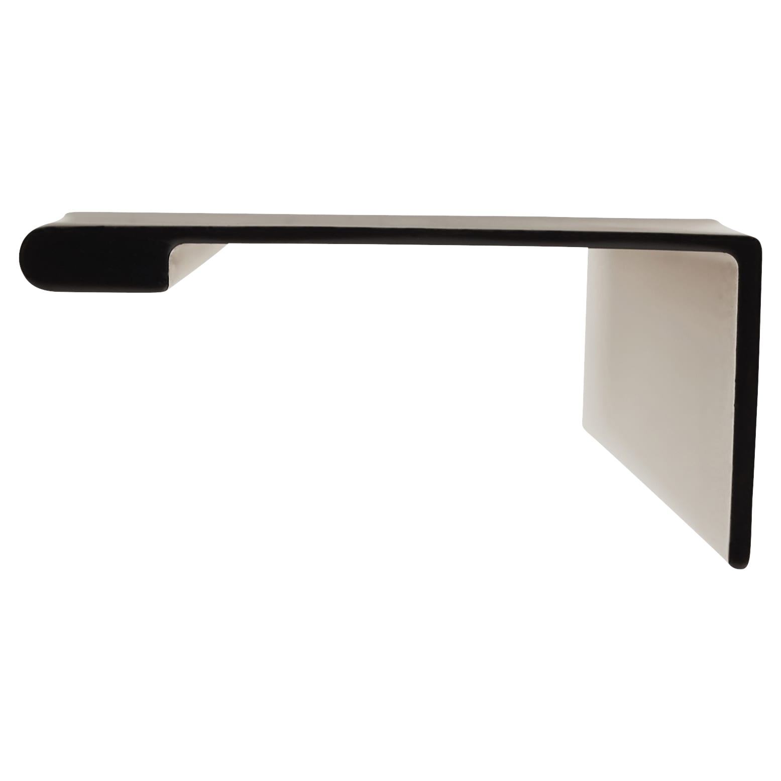 Touchpoint Vora Lipped Edge Cabinet Pull Handle - 64mm Centres - Black - view 4
