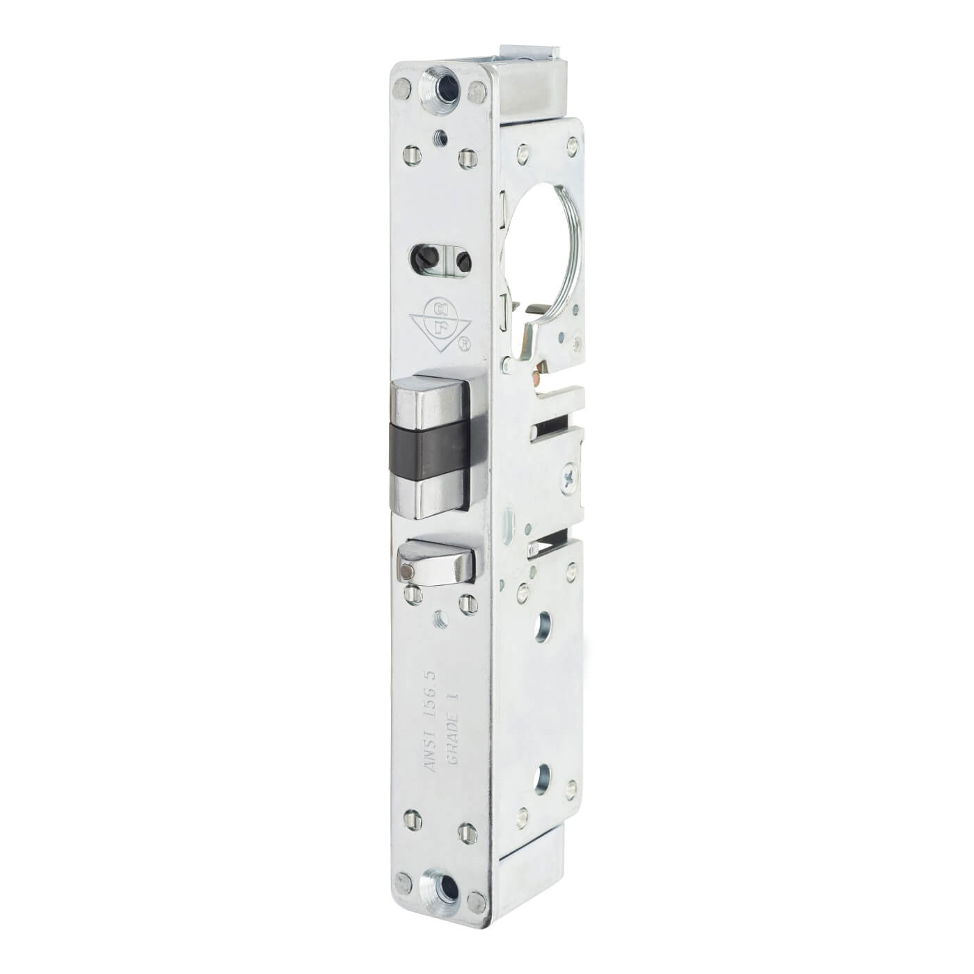 4710 Screw Cylinder Deadlatch - 28.6mm Backset - 44.7mm Case - Left Hand - Zinc Plated - view 2