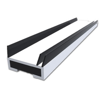 Triple Flipper Smoke Seal - - 15 x 4 x 2100mm - White - Pack of 5 - view 2