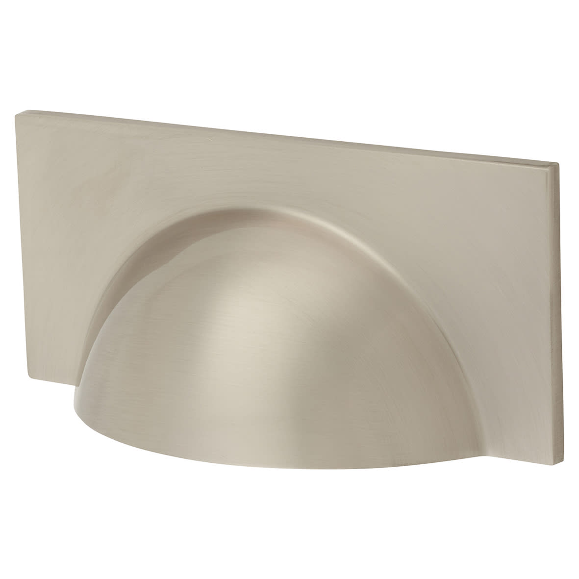 Crofts & Assinder Monmouth Square Cabinet Cup Handle - 64mm Centres - Brushed Satin Nickel - view 2