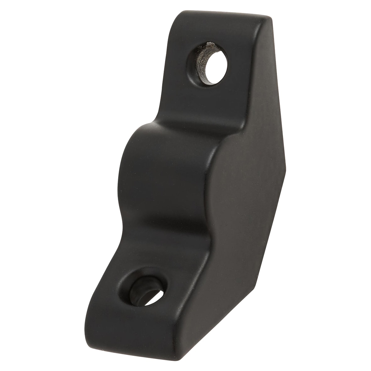 Lines Stair Rod with Plain Finials - 900mm Length - Matt Black - view 4