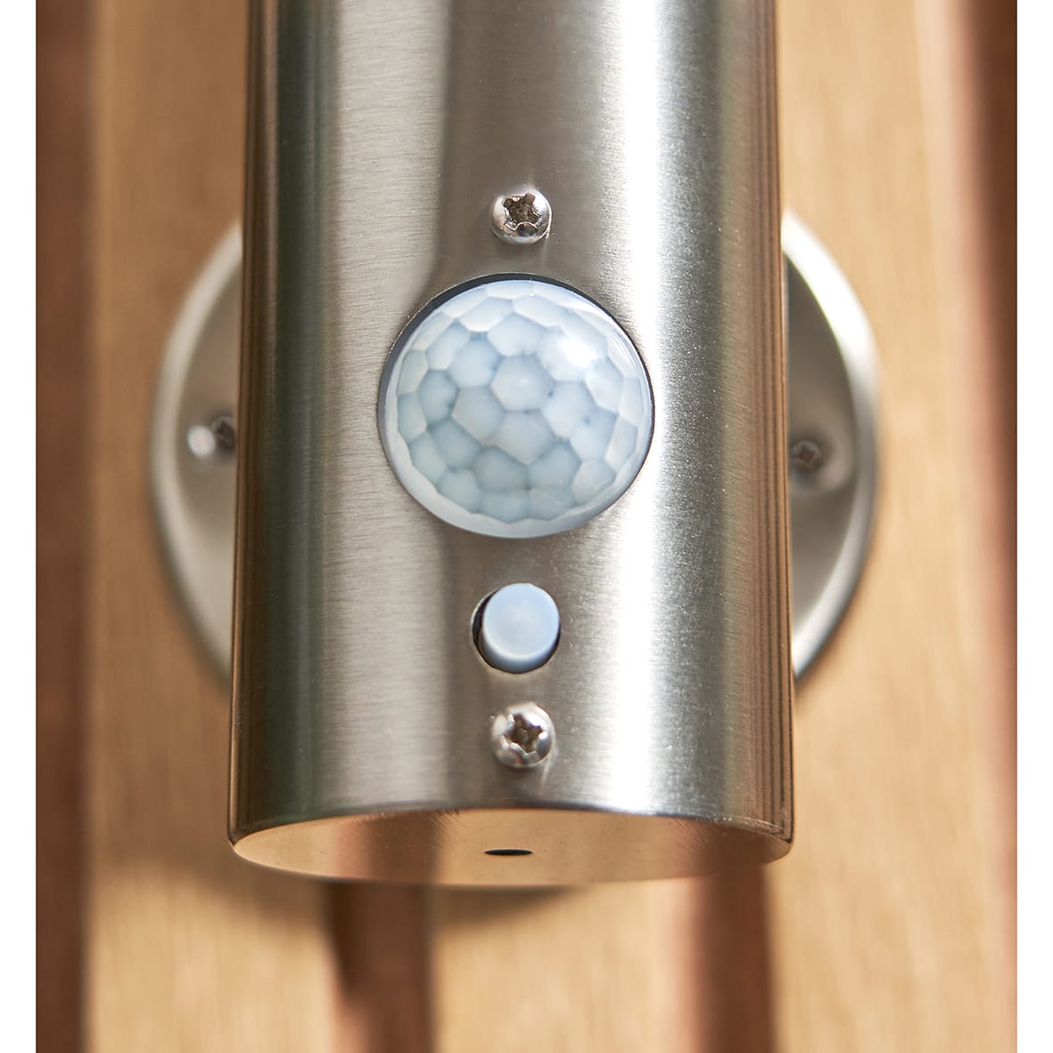 Forum Zink Claire 2W LED Solar Outdoor Down Wall Light with PIR - IP44 - 3000K - Stainless Steel - view 7