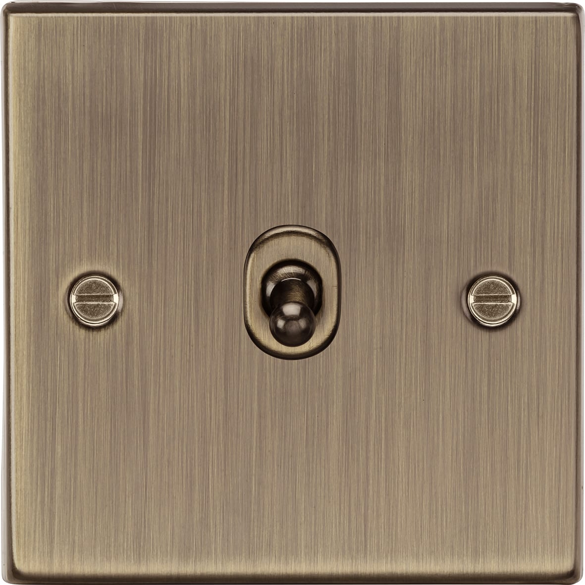 10AX 1 Gang 2 Way Toggle Light Switch - Antique Brass - view 4