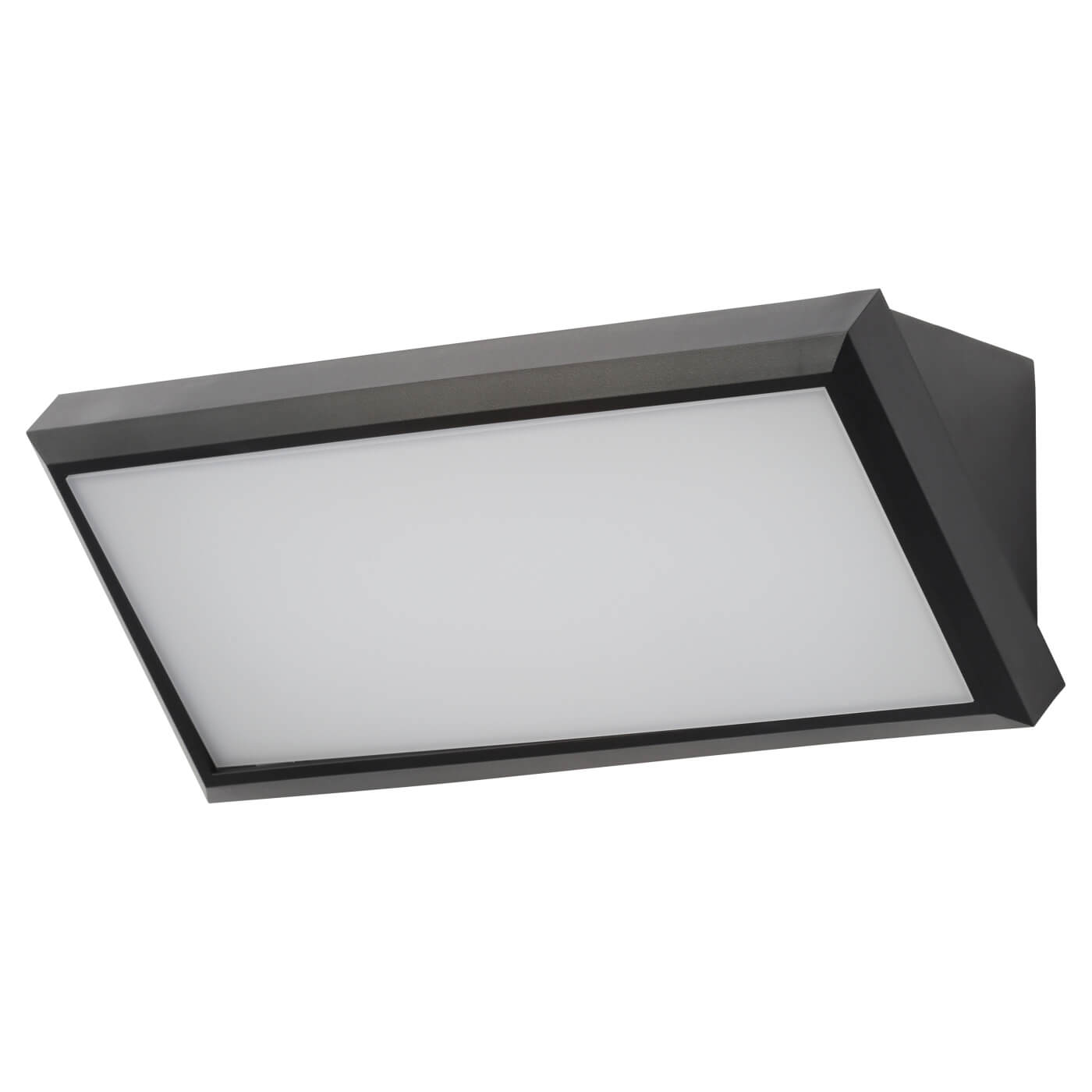 Forum Coast Luton 12W LED Wedge Outdoor Down Wall Light - IP65 - 4000K Cool White - Black - view 2