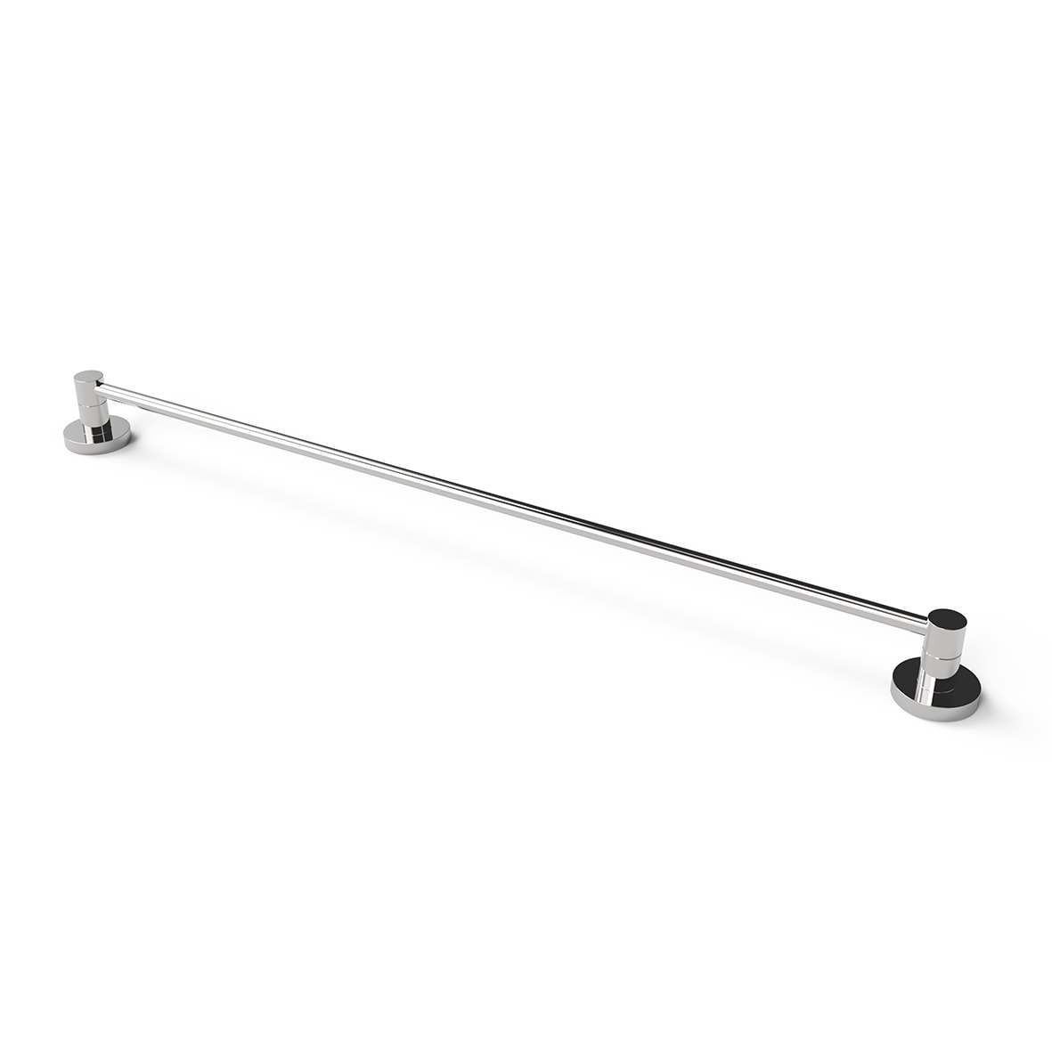 Style Round Towel Bar - 46 x 600 x 50mm - Polished Chrome - view 3