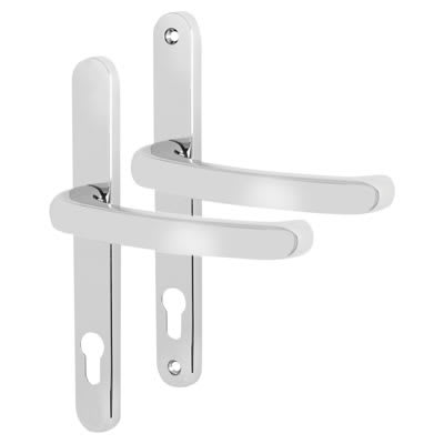 Balmoral uPVC Extended Multipoint Door Handle - 92mm c/c - Bright Chrome - view 2