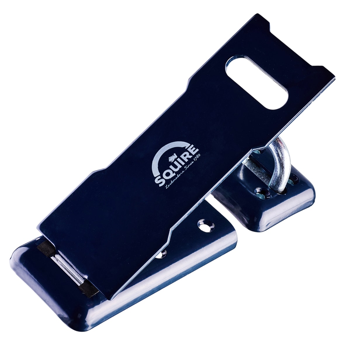 Hardened Steel High Security Hasp & Staple - 231 x 76mm - Blue - view 3
