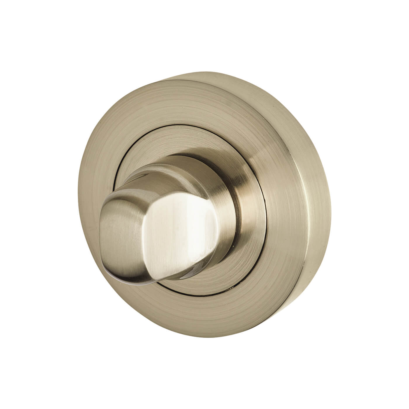 Bathroom Turn & Release - 52mm Diameter - Satin Nickel - view 3