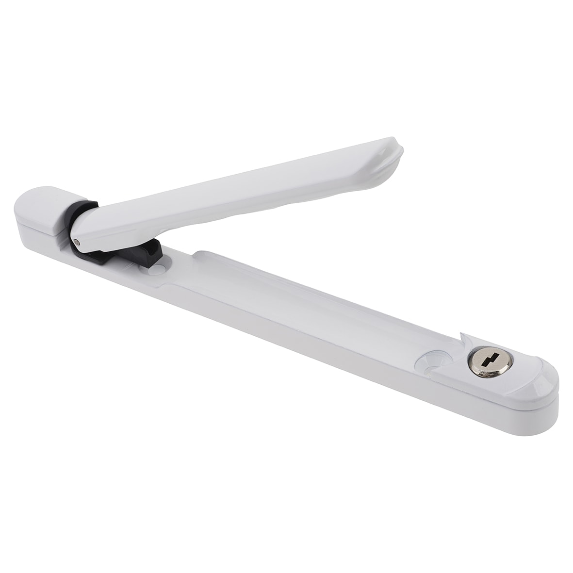 uPVC Inline Espagnolette Locking Multipoint Window Handle - 30mm Spindle - Dual - White - view 2