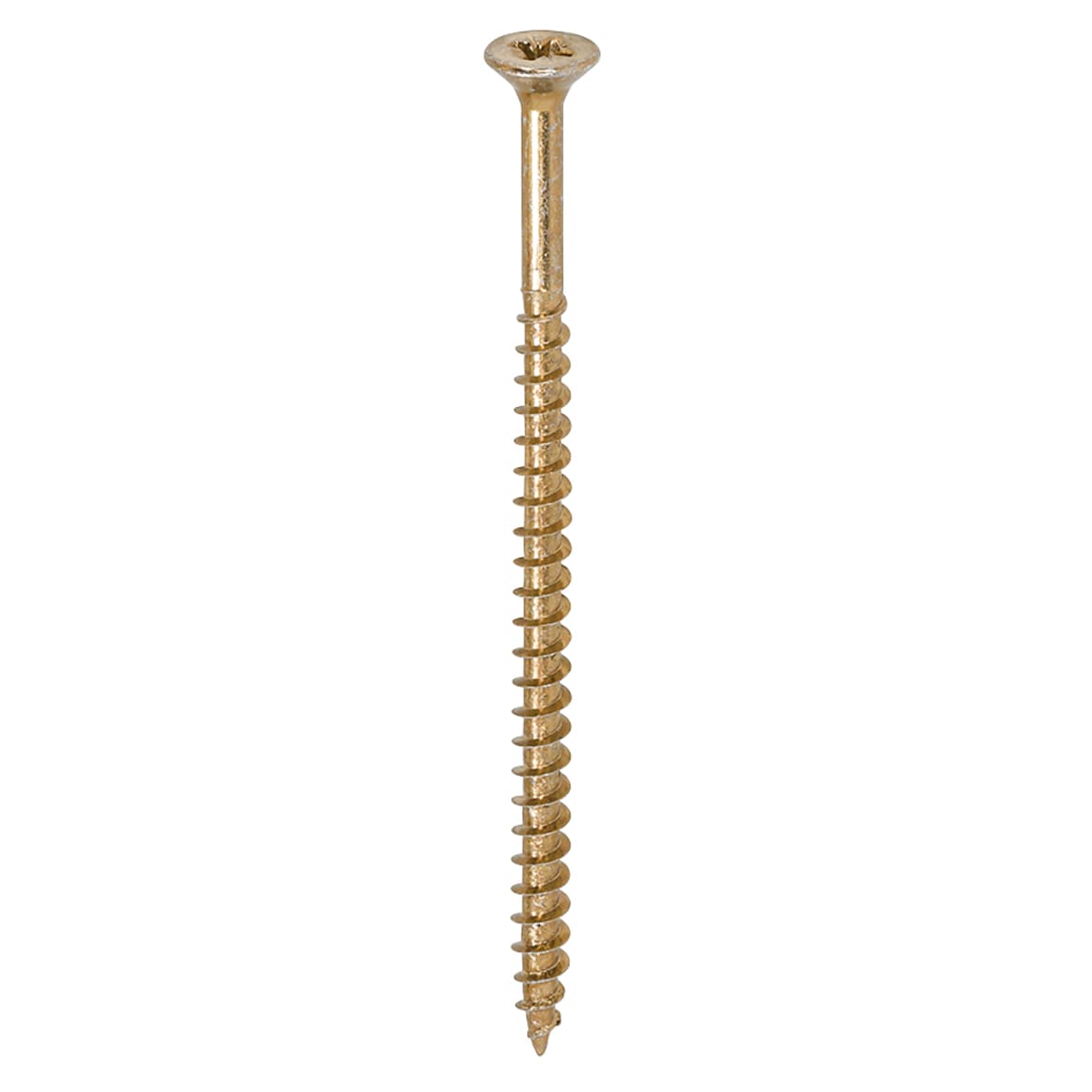 Solo Chippy Pozi Countersunk Wood Screws - 5.0 x 90mm - Yellow Zinc - Pack of 100 - view 3