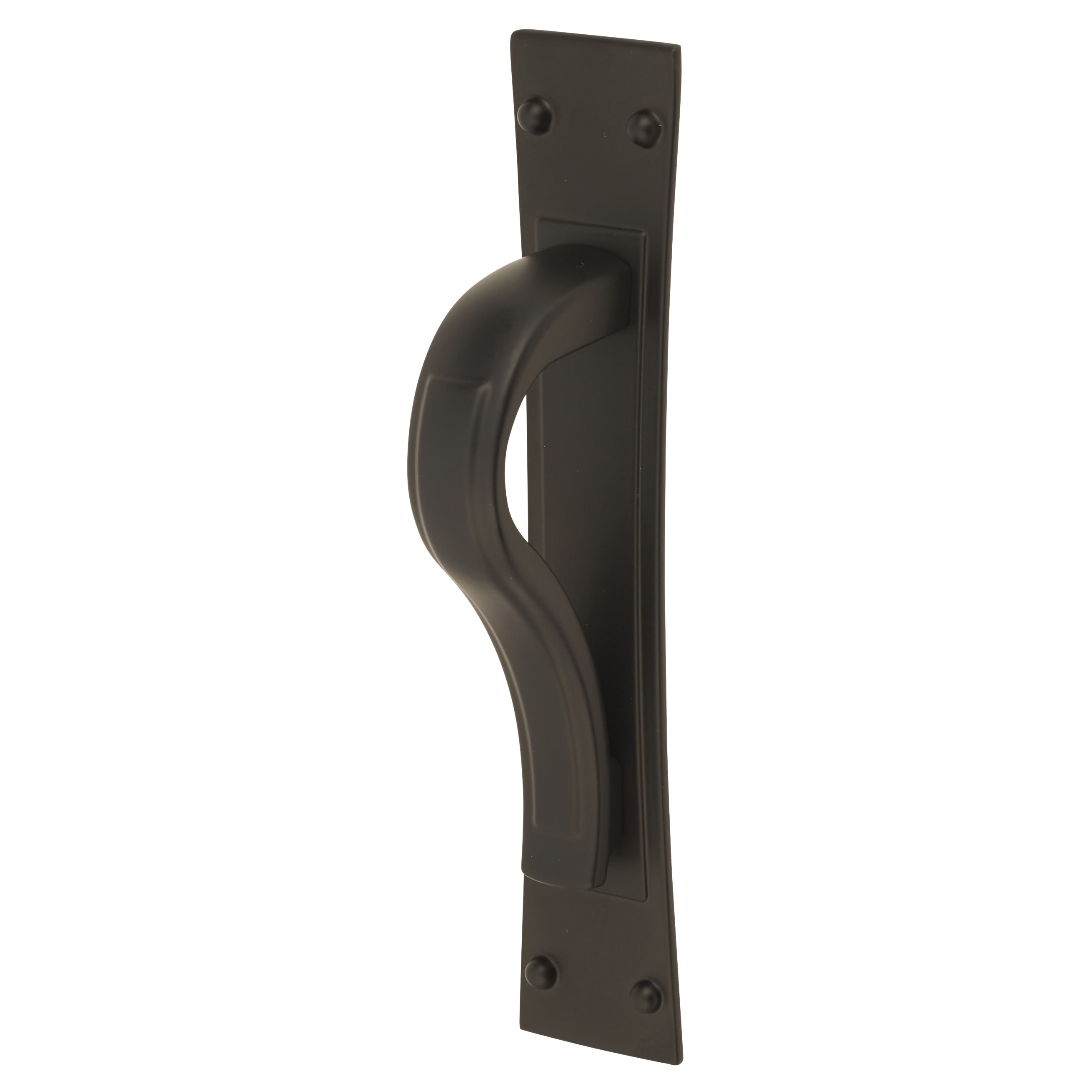 Titan Georgian Latch Cabinet Pull Handle on Backplate - 64mm Centres - Matt Black - view 2