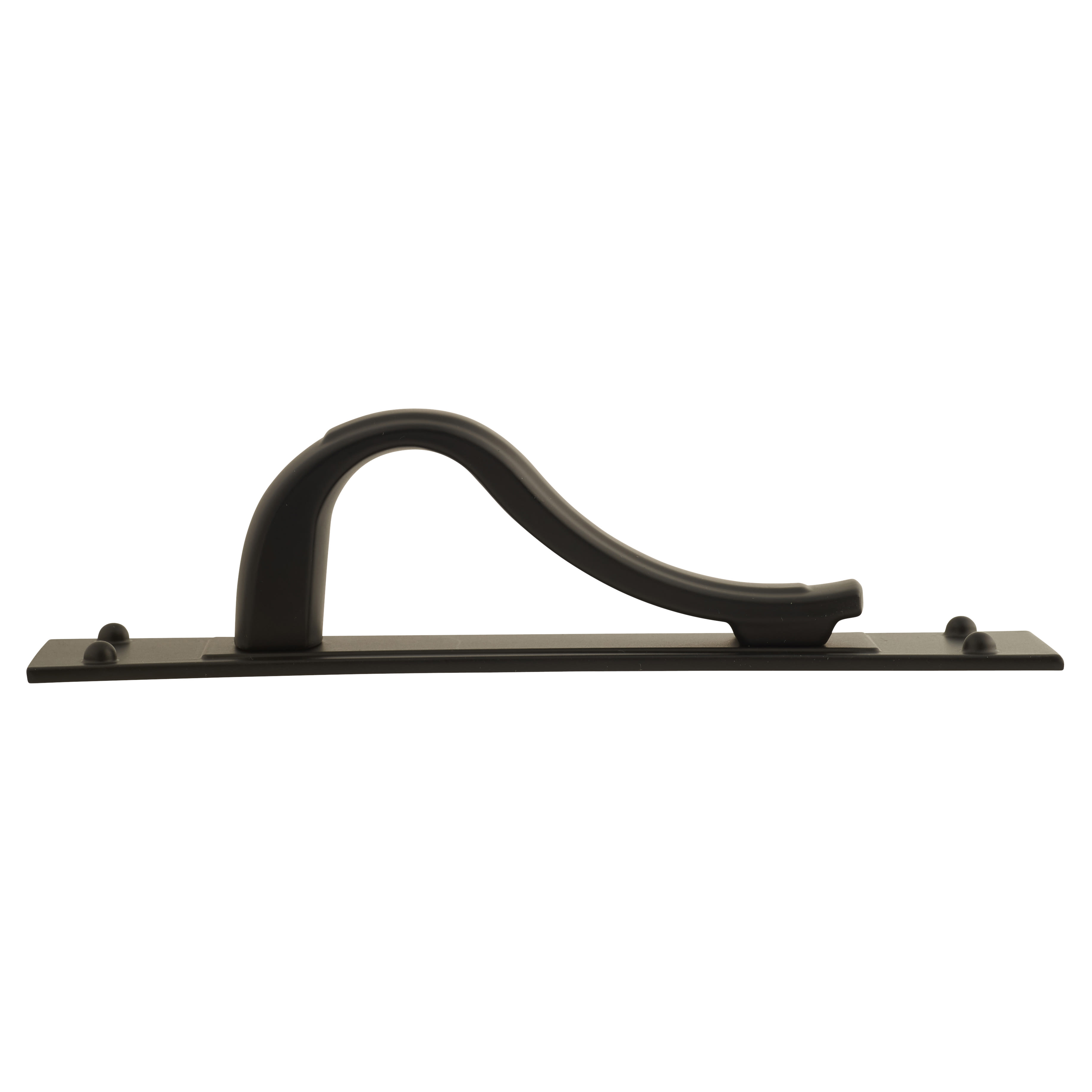 Titan Georgian Latch Cabinet Pull Handle on Backplate - 64mm Centres - Matt Black - view 3
