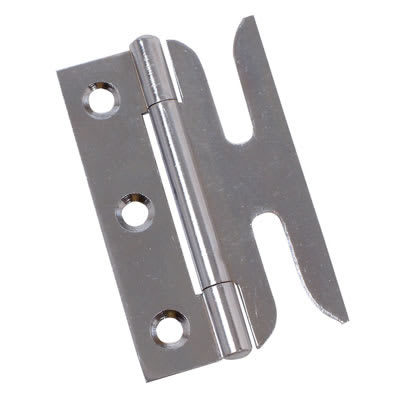 Slotted Sash Window Hinge - 76 x 48mm - Polished Chrome - Pair - view 2