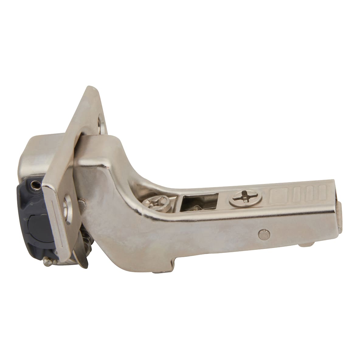 CLIP Top Soft Close Cabinet Hinge Pack & 0mm Mounting Plates - 110° - Inset - Zinc Plated -Pair - view 4