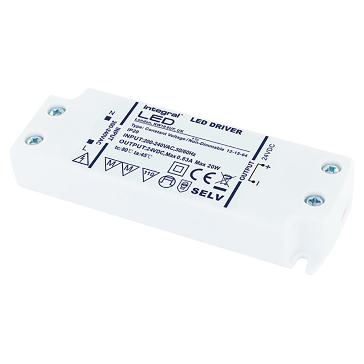 LED 24V 50W Constant Voltage LED Driver - - 200-240VAC - view 3