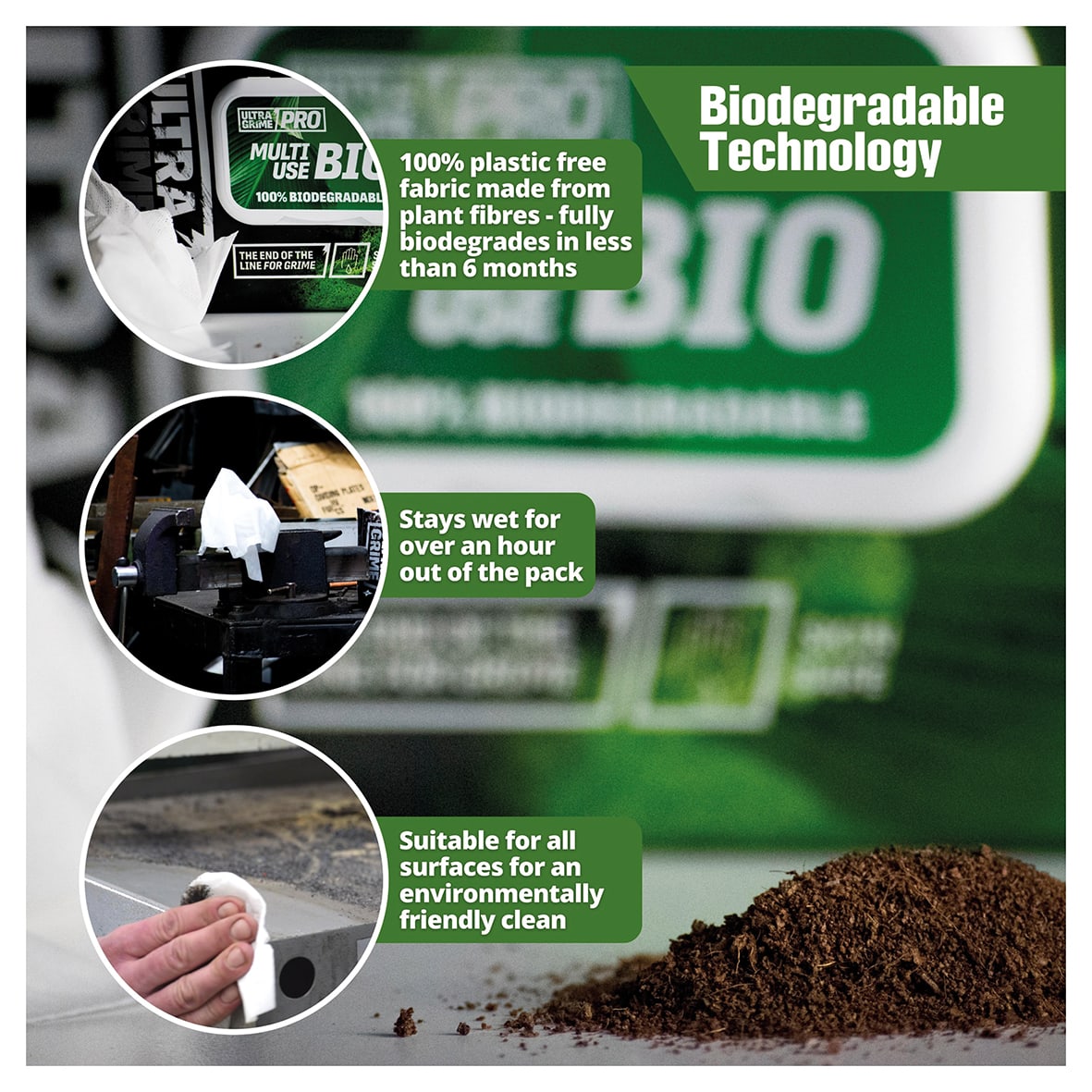 Pro XXL+ Bio Multiuse Wipes - Pack of 100 - view 4