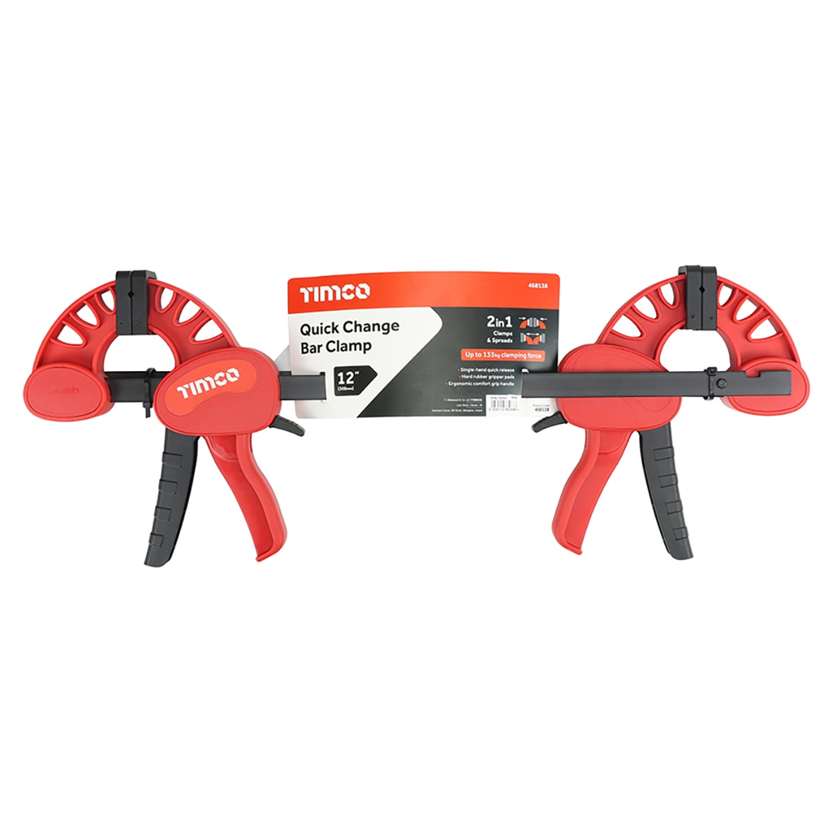 12"/300mm Quick Change Bar Clamp - Pack of 2 - view 2
