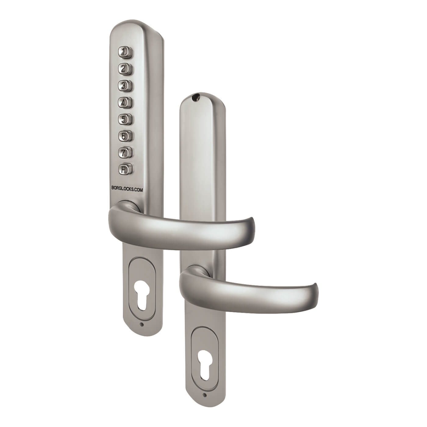 Borg BL6100 Push Button Code Lock for Multipoint Locks - Satin Stainless Steel - view 2