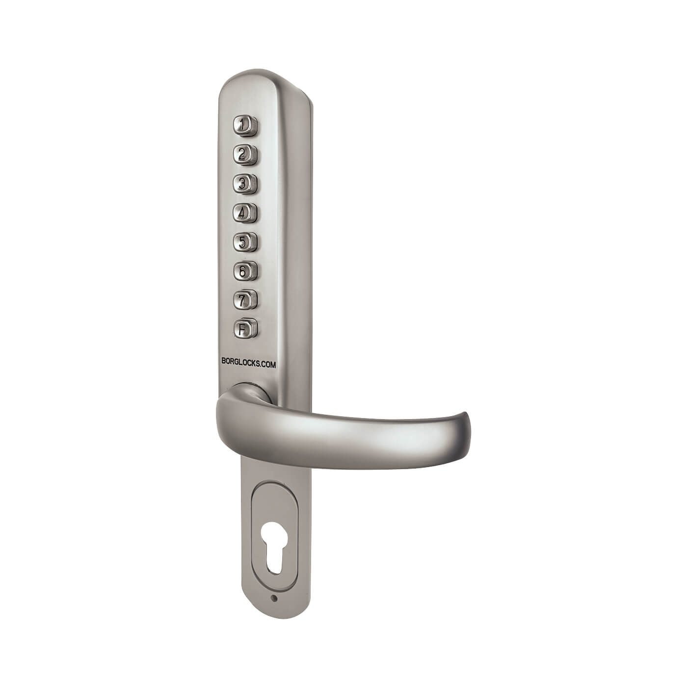 Borg BL6100 Push Button Code Lock for Multipoint Locks - Satin Stainless Steel - view 3