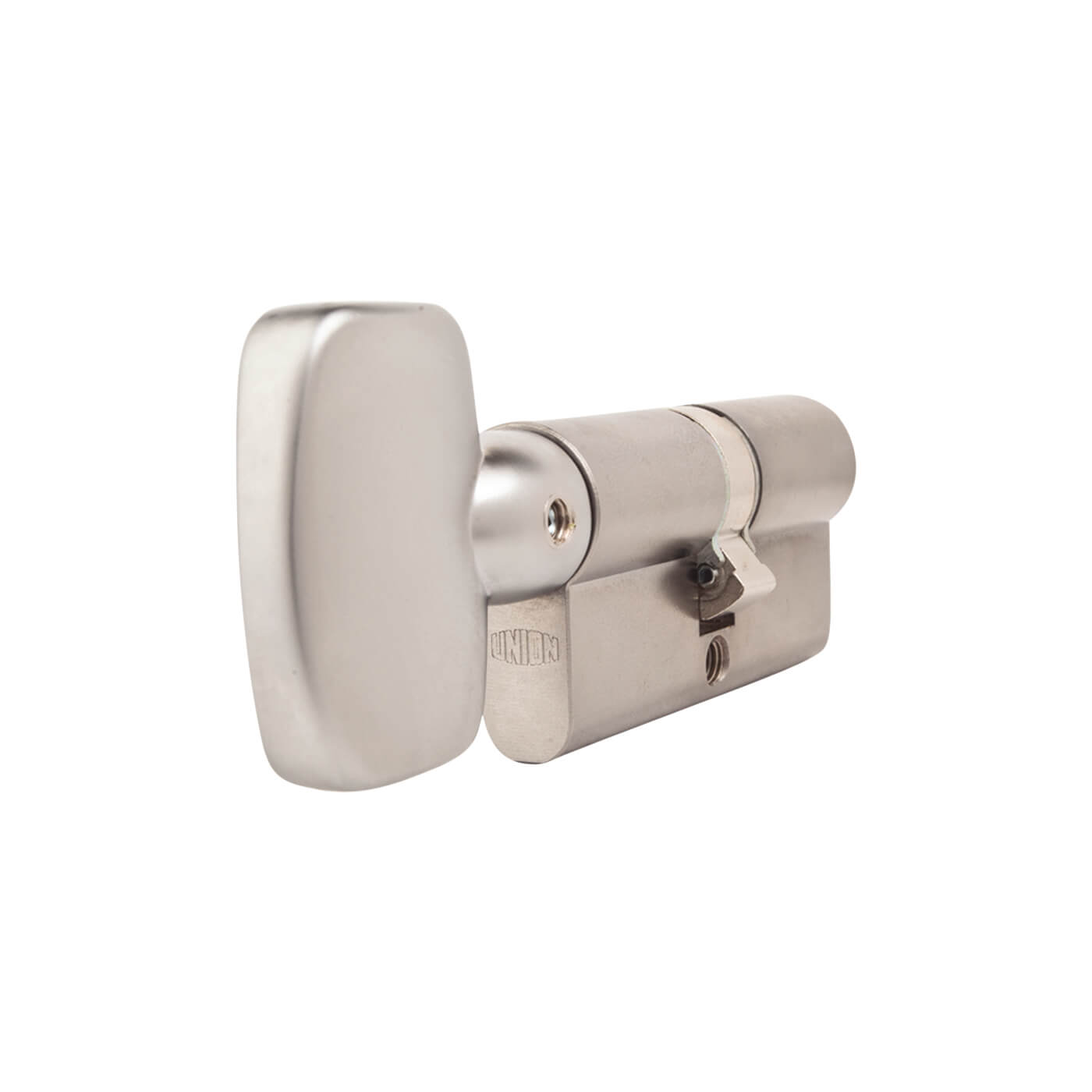 J2X44 Pattern 5 Pin 64mm Euro Large Thumbturn Cylinder - 32mm Turn + 32mm - Satin Chrome - view 3